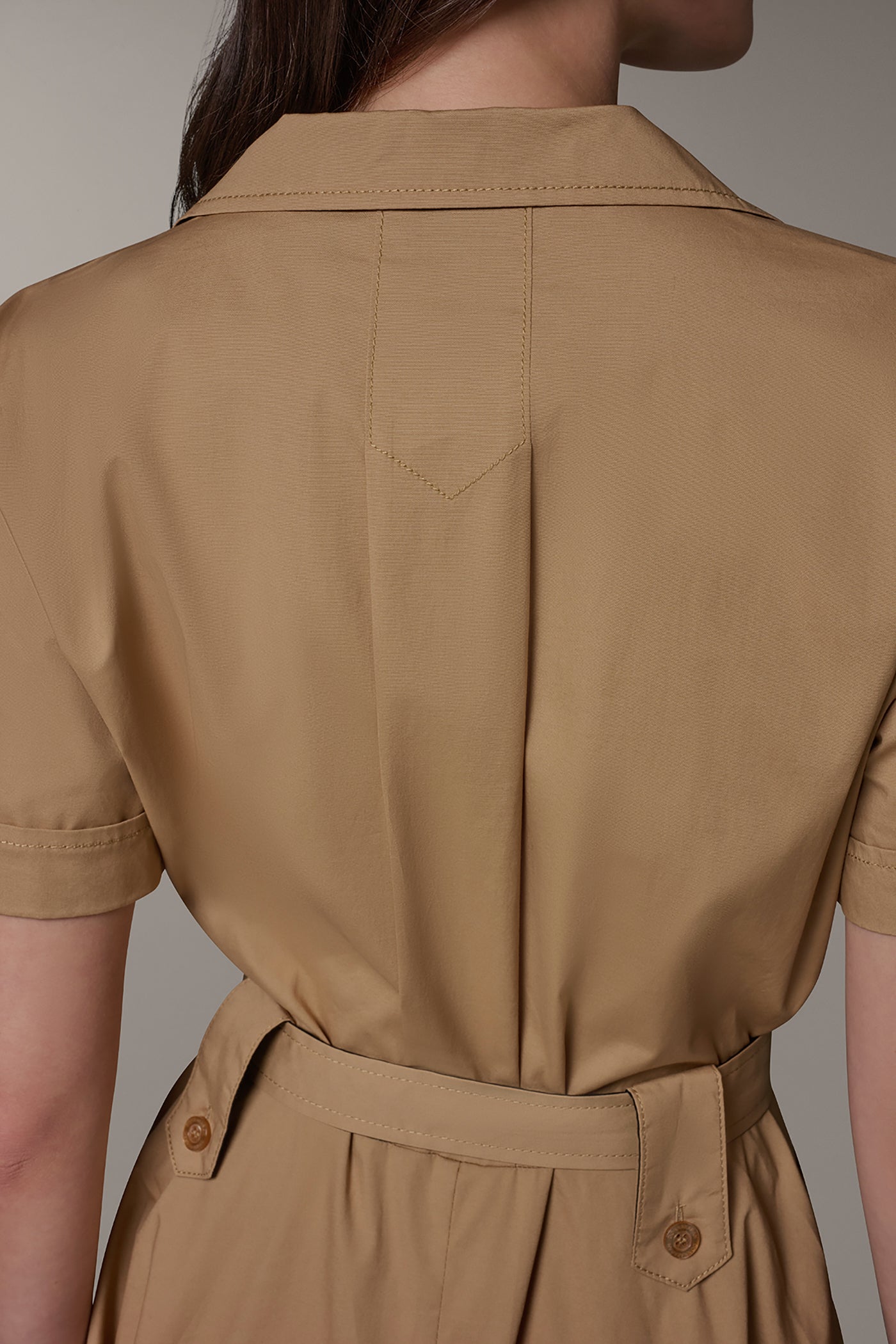 SHORT SLEEVE MIDI SHIRT DRESS VIEW 7 | Dresses & Jumpsuits