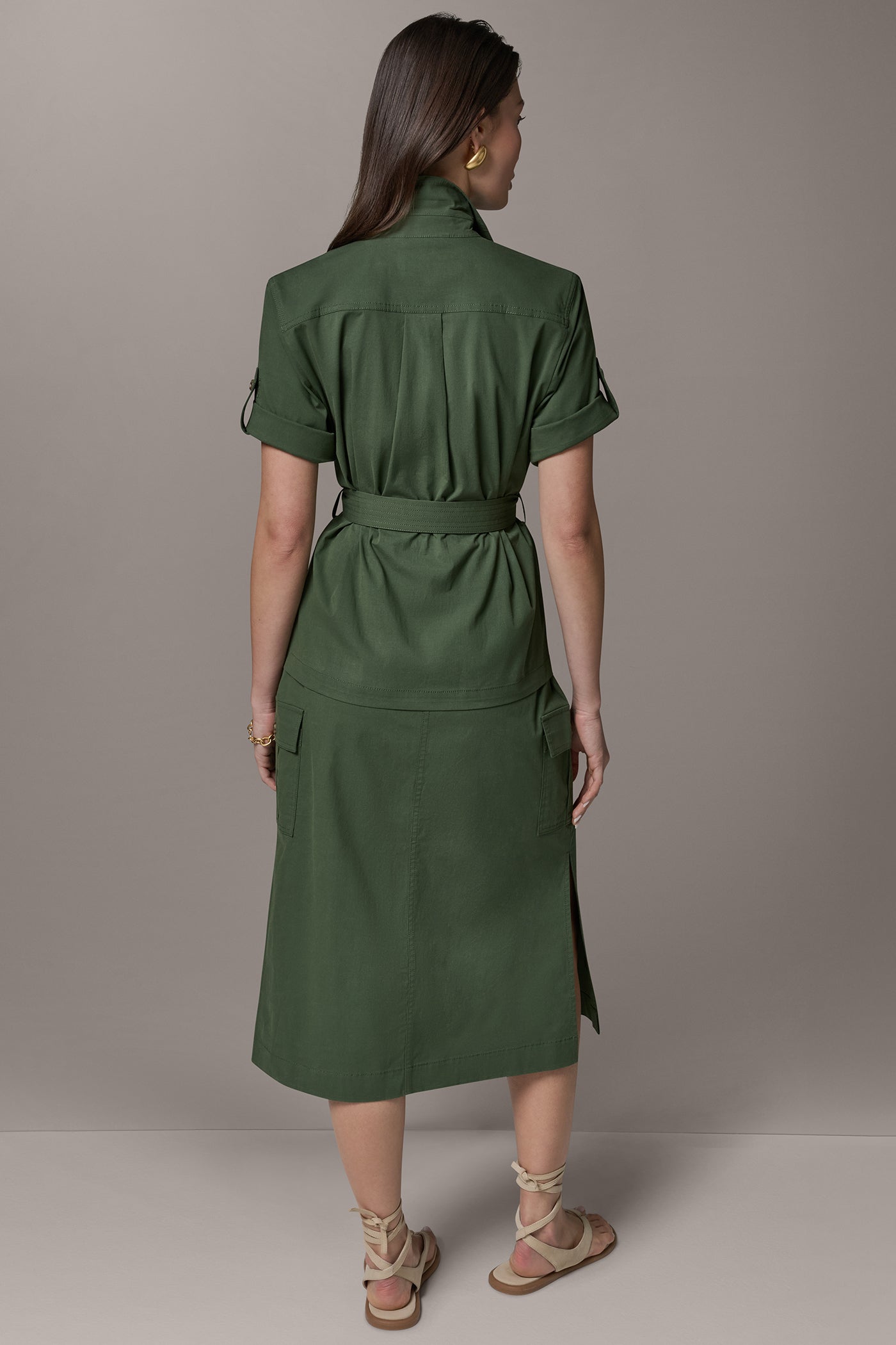 SHORT SLEEVE SAFARI JACKET VIEW 7 | Donna Karan Weekend Coats and Jackets