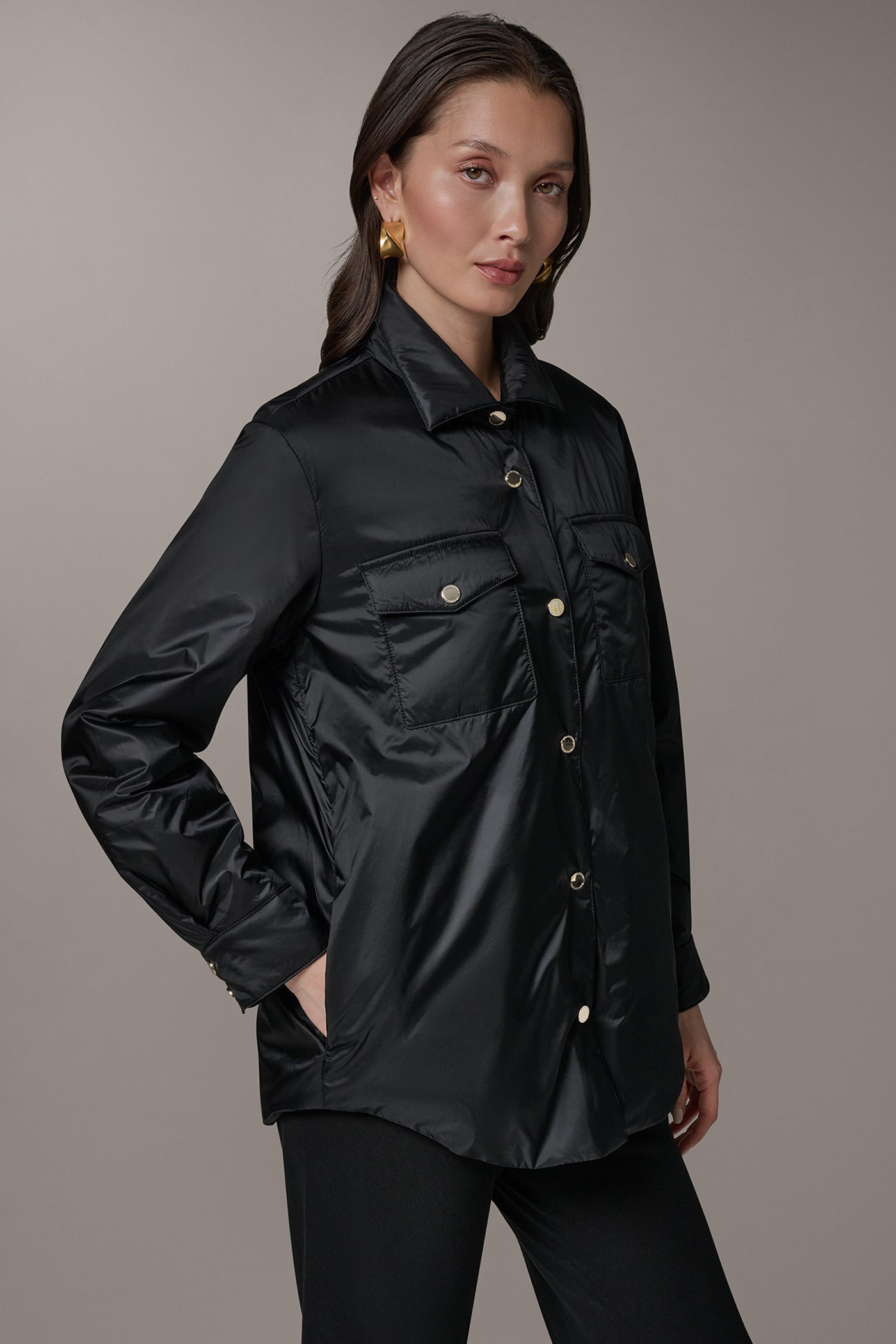 LONG SLEEVE SHIRT JACKET VIEW 3 | Tops