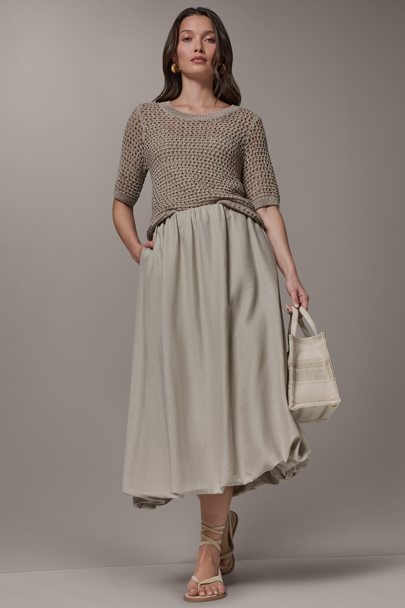 BUBBLE SKIRT VIEW 6 | Donna Karan Weekend Bottoms