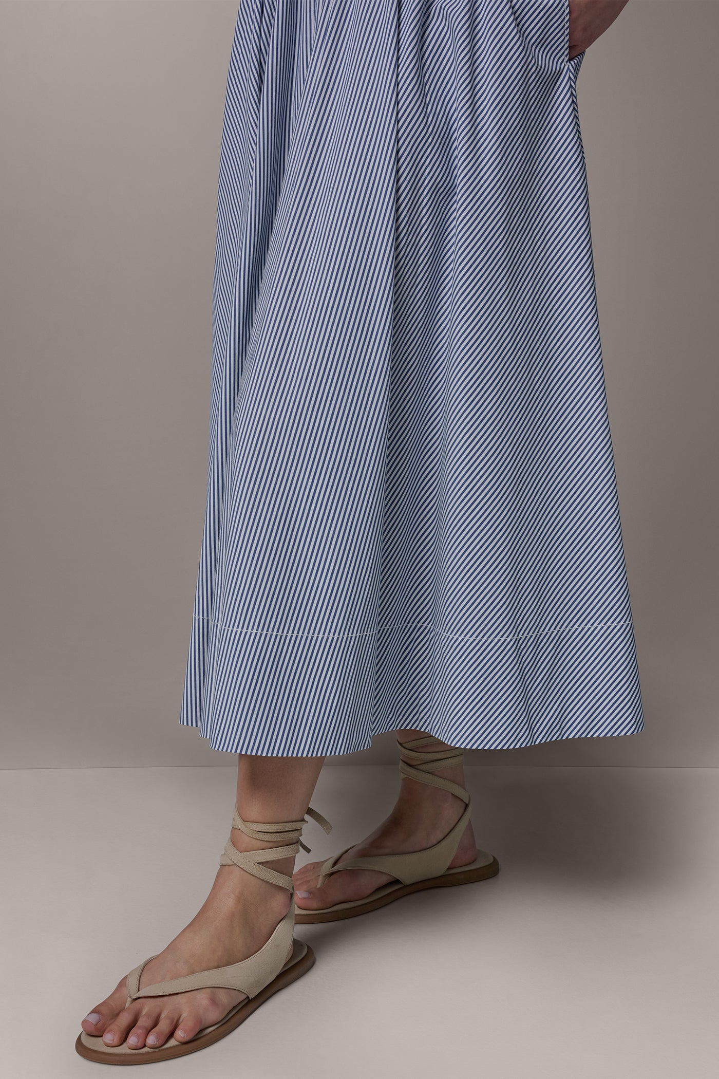 STRIPE MAXI A-LINE SKIRT VIEW 5 | Included in discounts