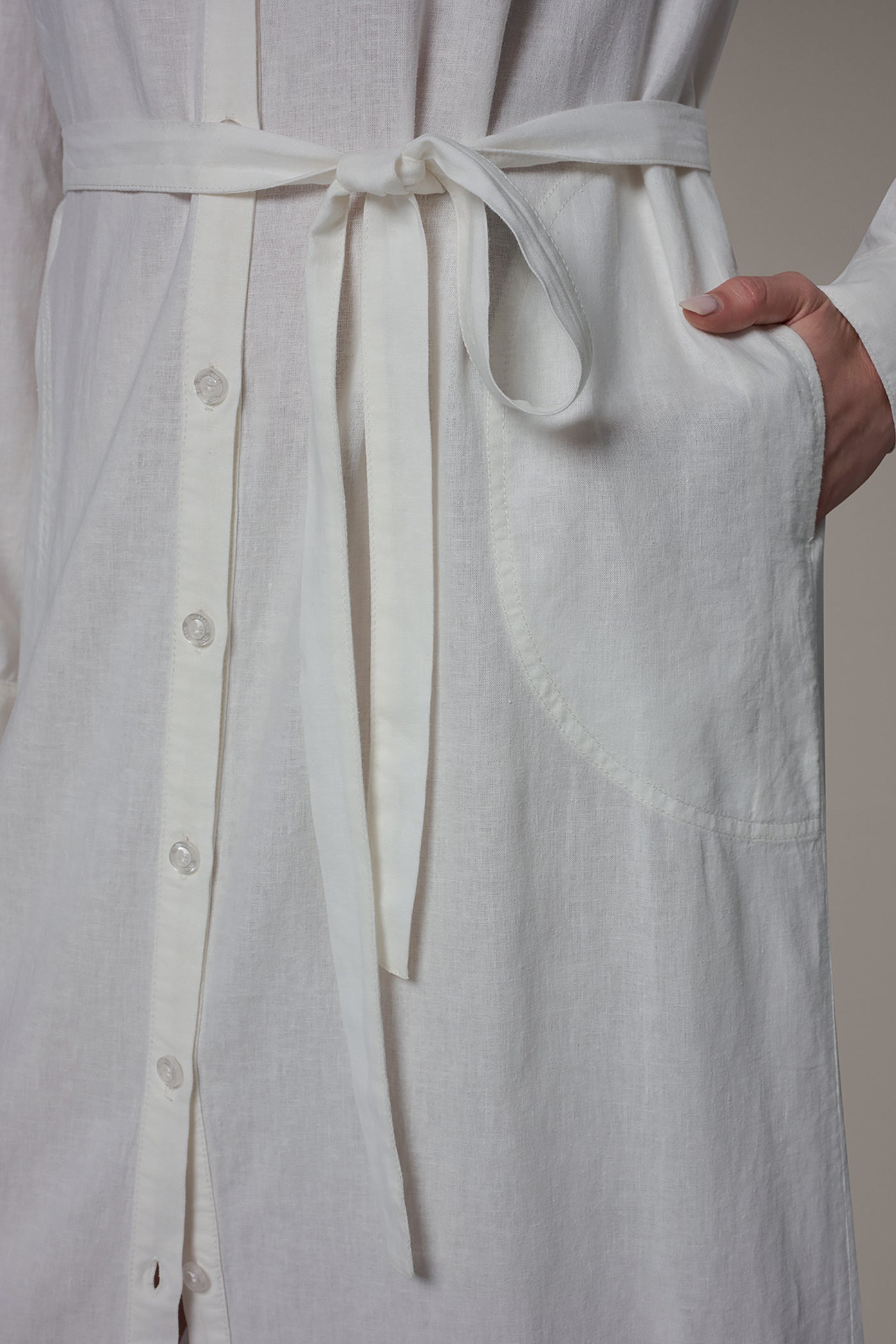 LONG SLEEVE MIDI SHIRT DRESS VIEW 6 | Included in discounts