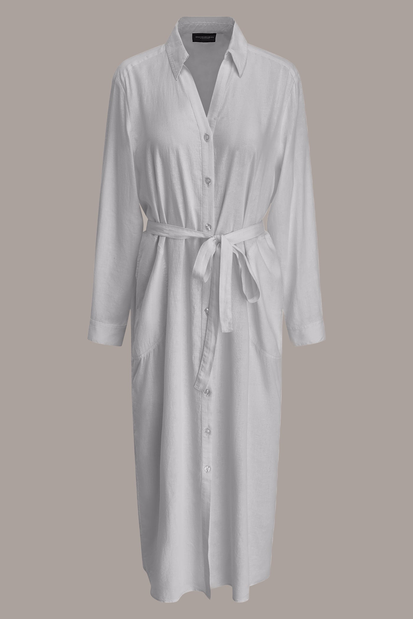 LONG SLEEVE MIDI SHIRT DRESS VIEW 9 | Included in discounts