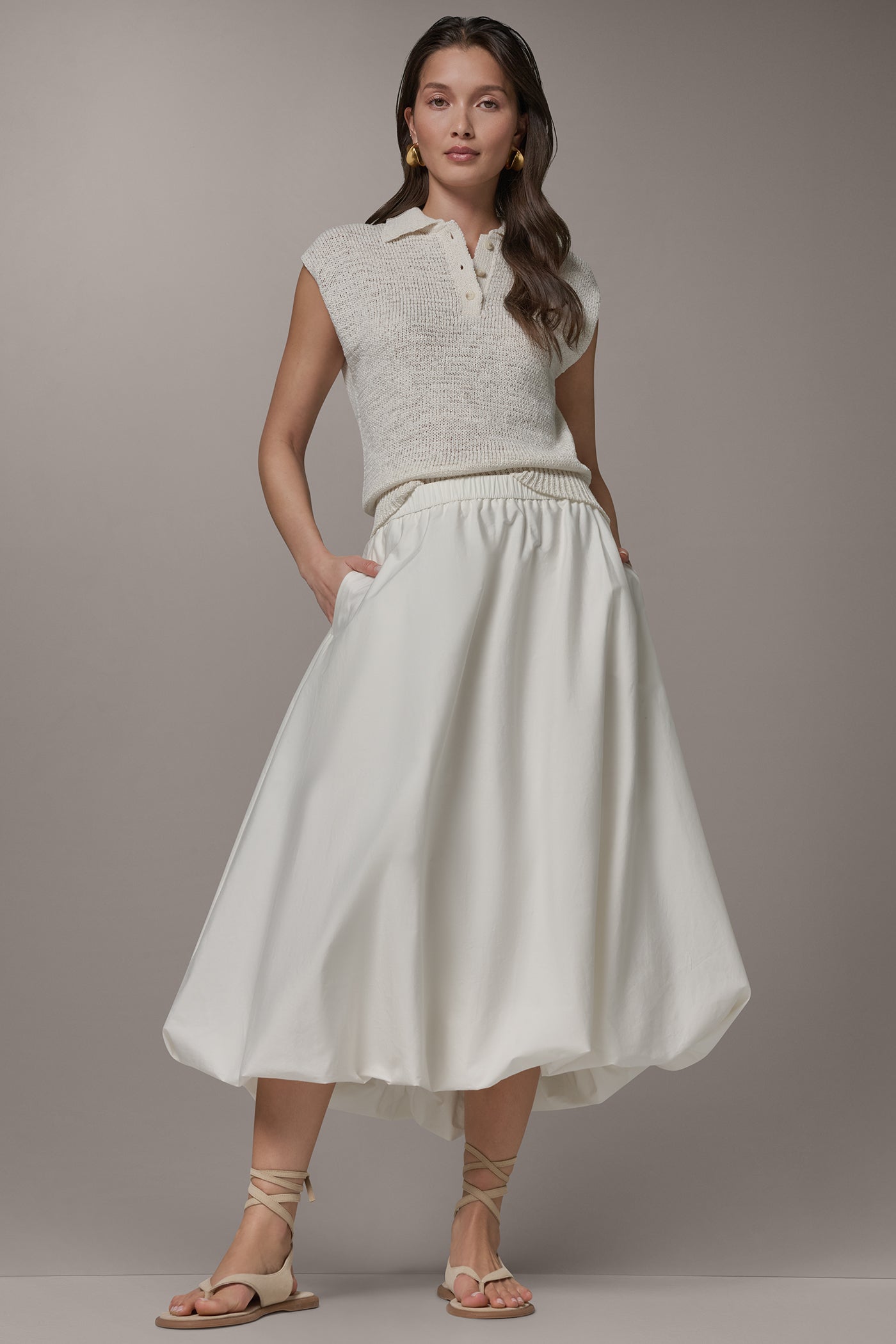 BUBBLE SKIRT VIEW 6 | Donna Karan Weekend