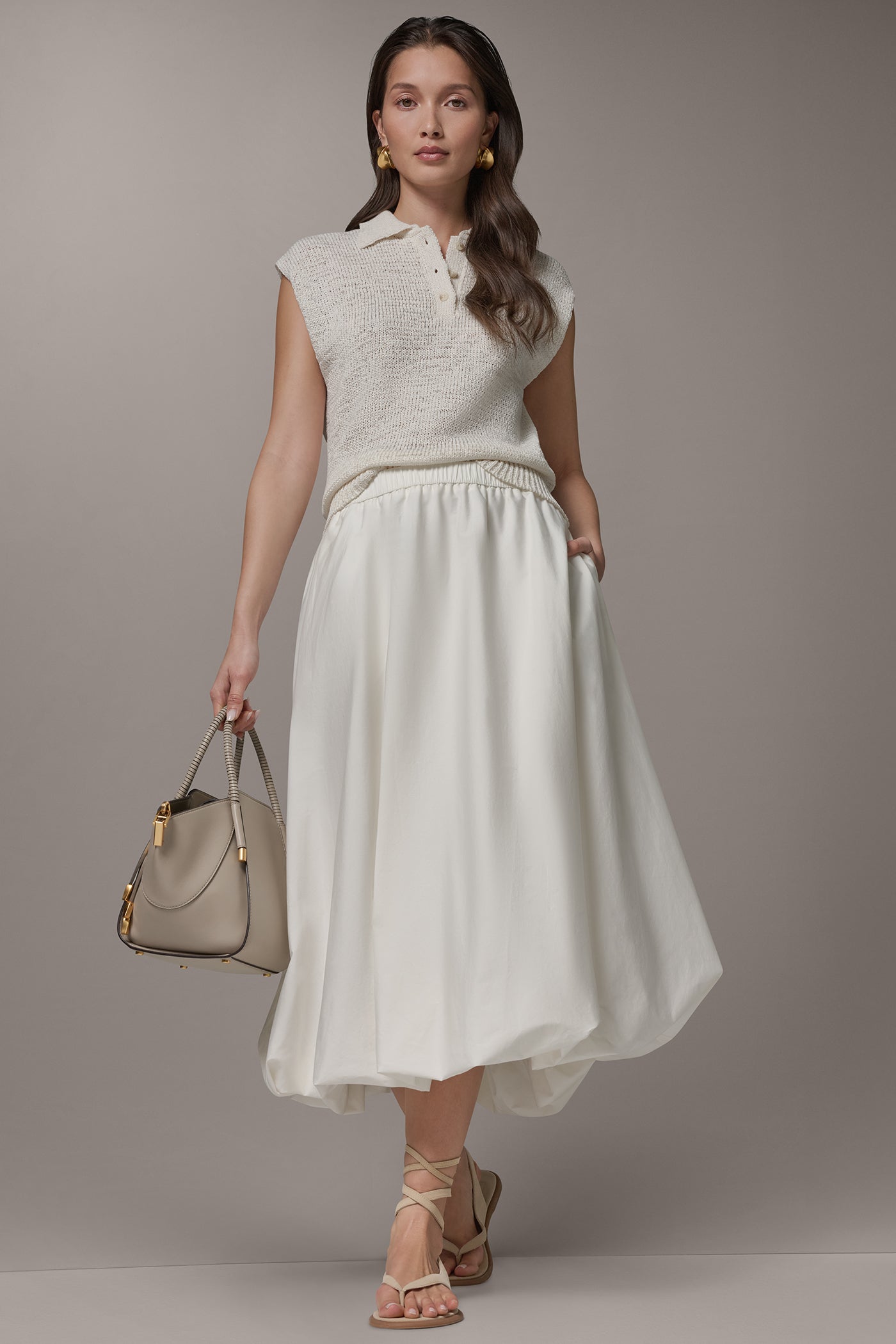 BUBBLE SKIRT VIEW 7 | Donna Karan Weekend