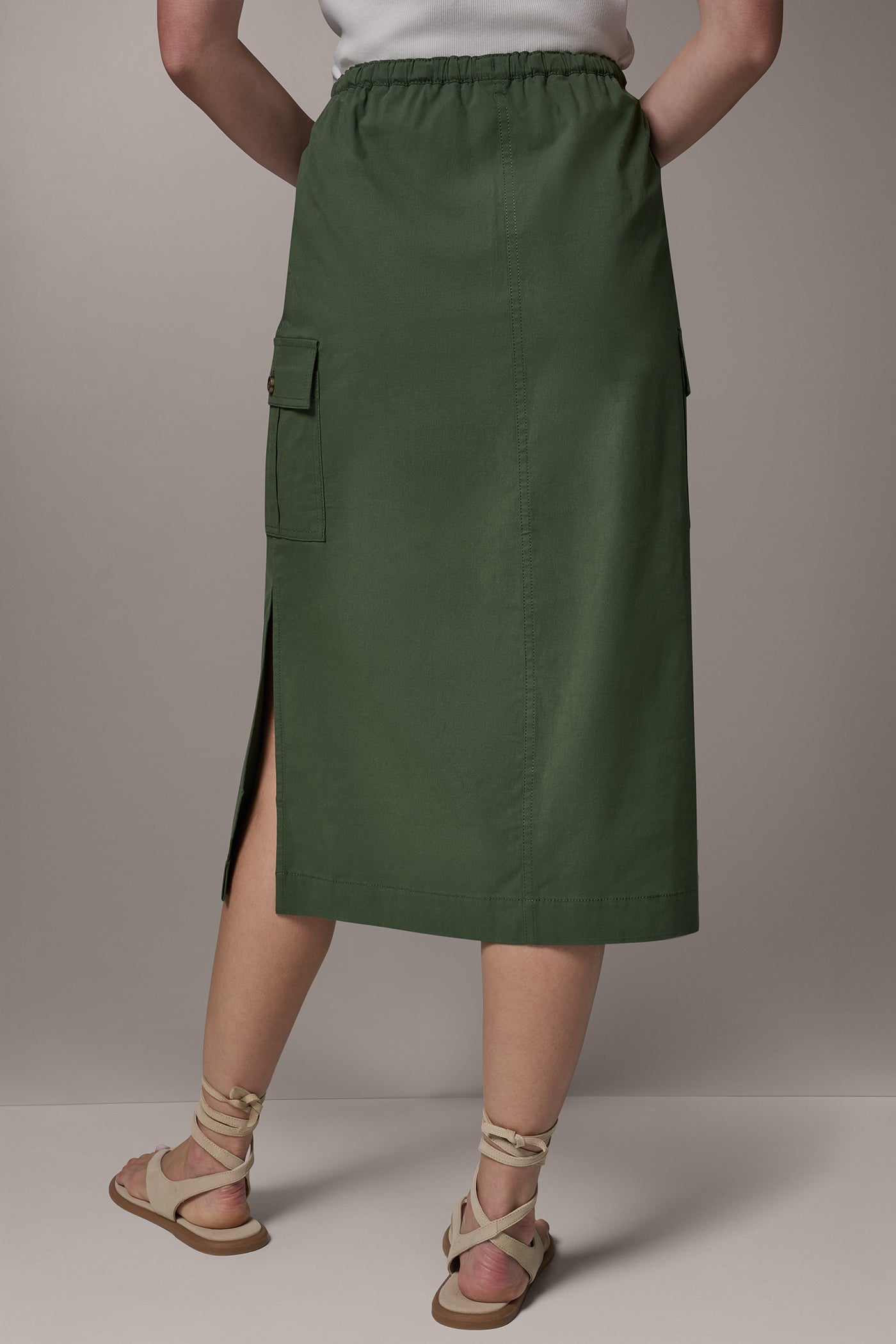 MIDI CARGO PENCIL SKIRT (alternate view)