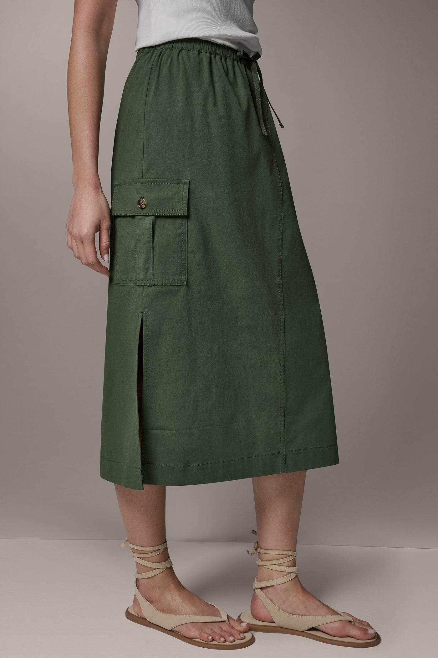 MIDI CARGO PENCIL SKIRT VIEW 3 | Skirts