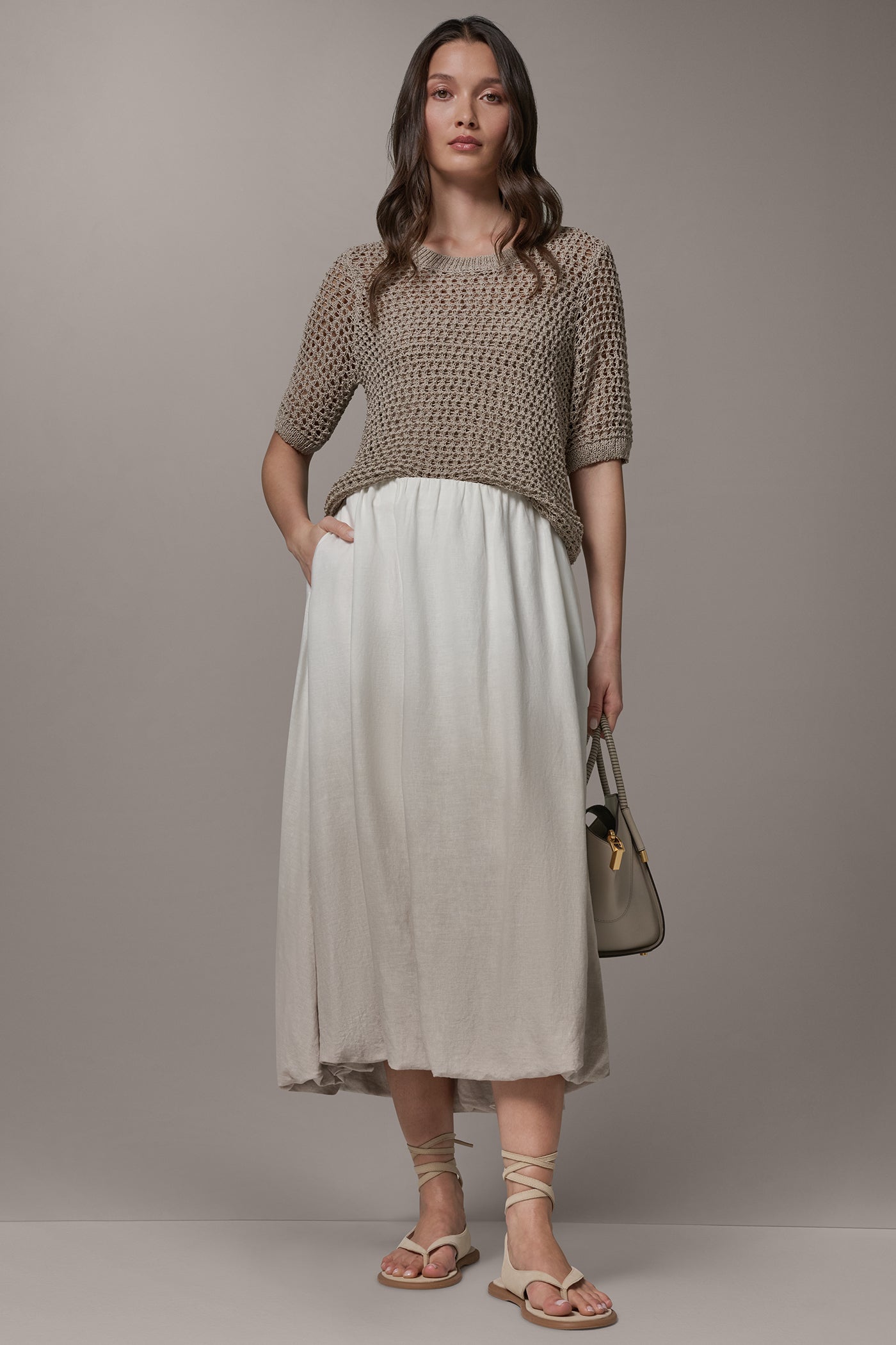 DIP DYE BUBBLE SKIRT VIEW 6 | Casual Collection