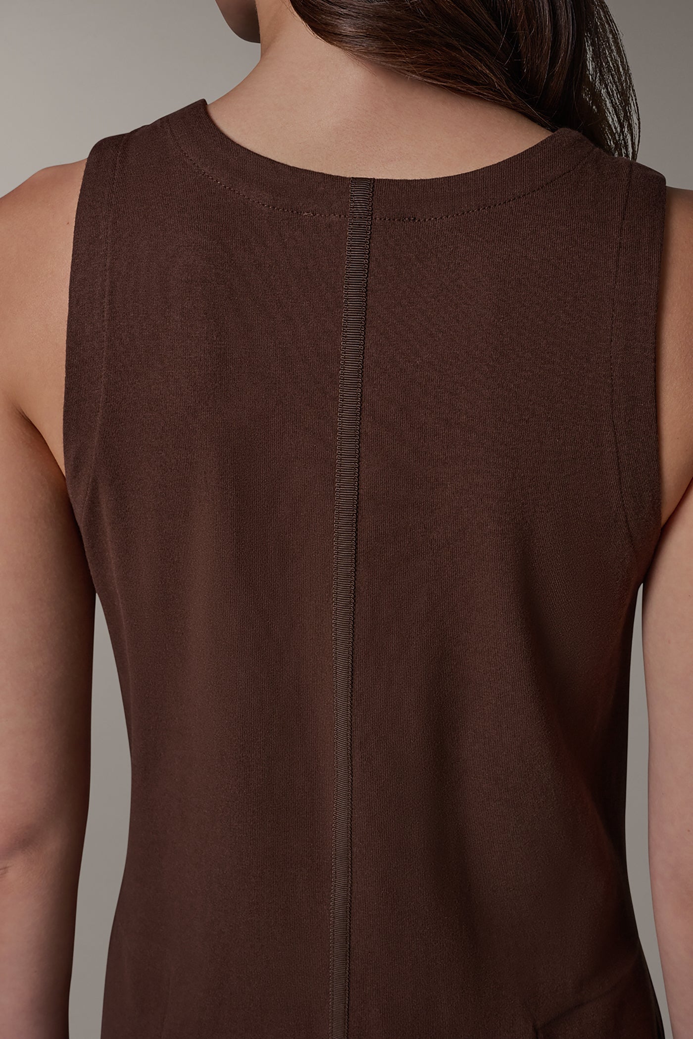 SLEEVELESS MIDI TRAPEZE DRESS VIEW 4 | Dresses & Jumpsuits