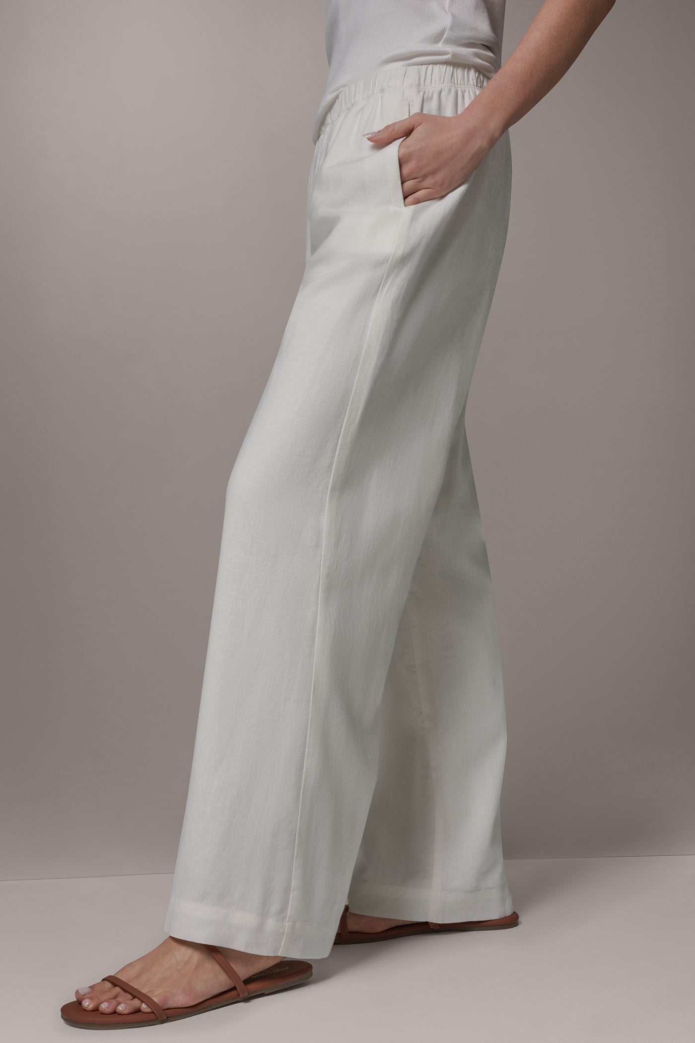 MID-RISE STRAIGHT-LEG ANKLE PANT VIEW 3 | Donna Karan Weekend Pants & Skirts
