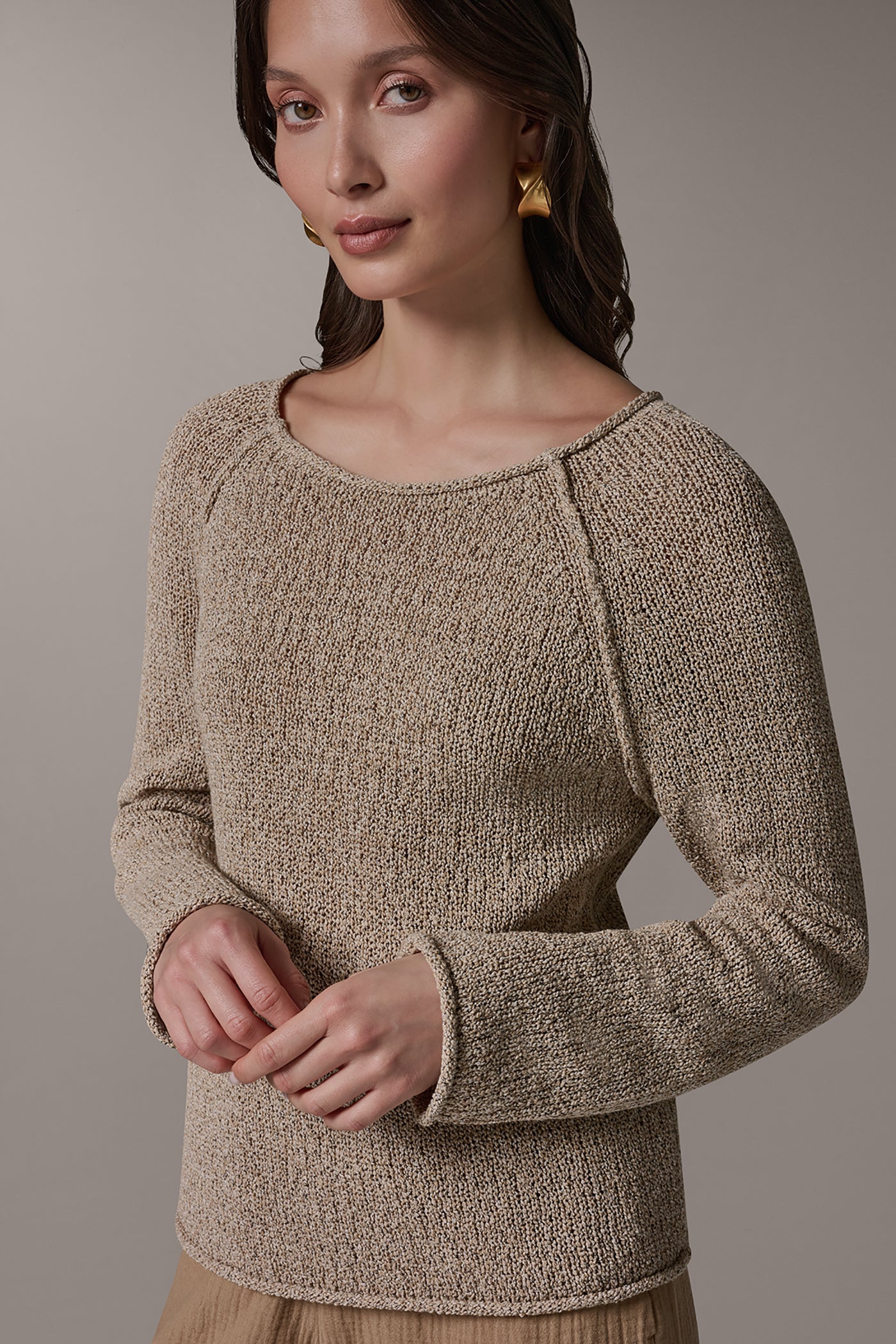 LONG SLEEVE EASY SWEATER (alternate view)