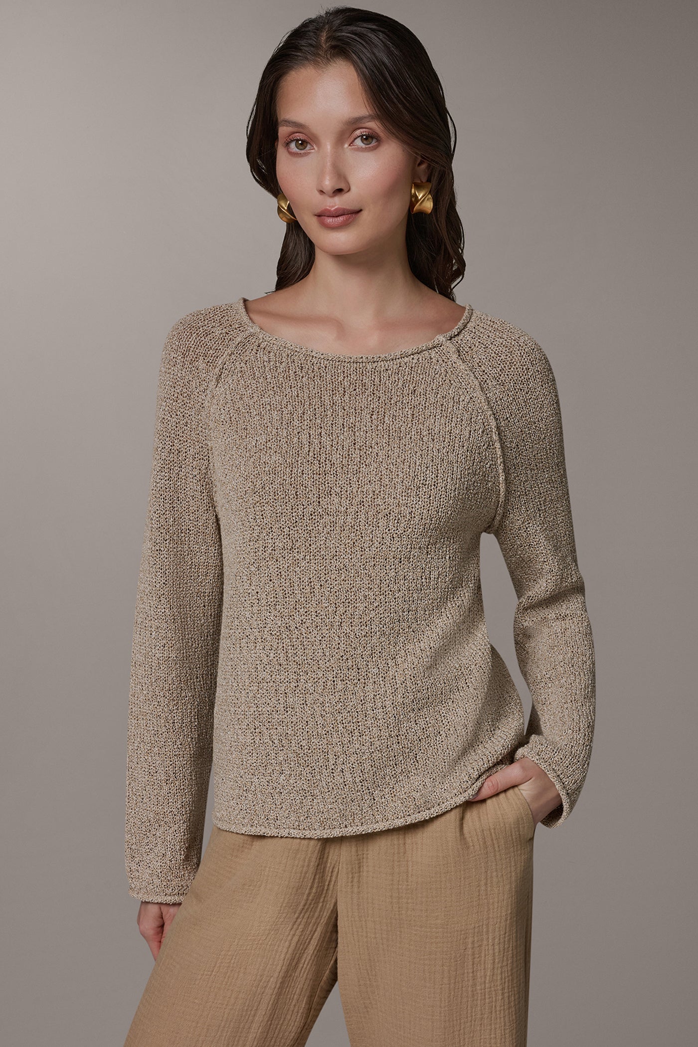 LONG SLEEVE EASY SWEATER