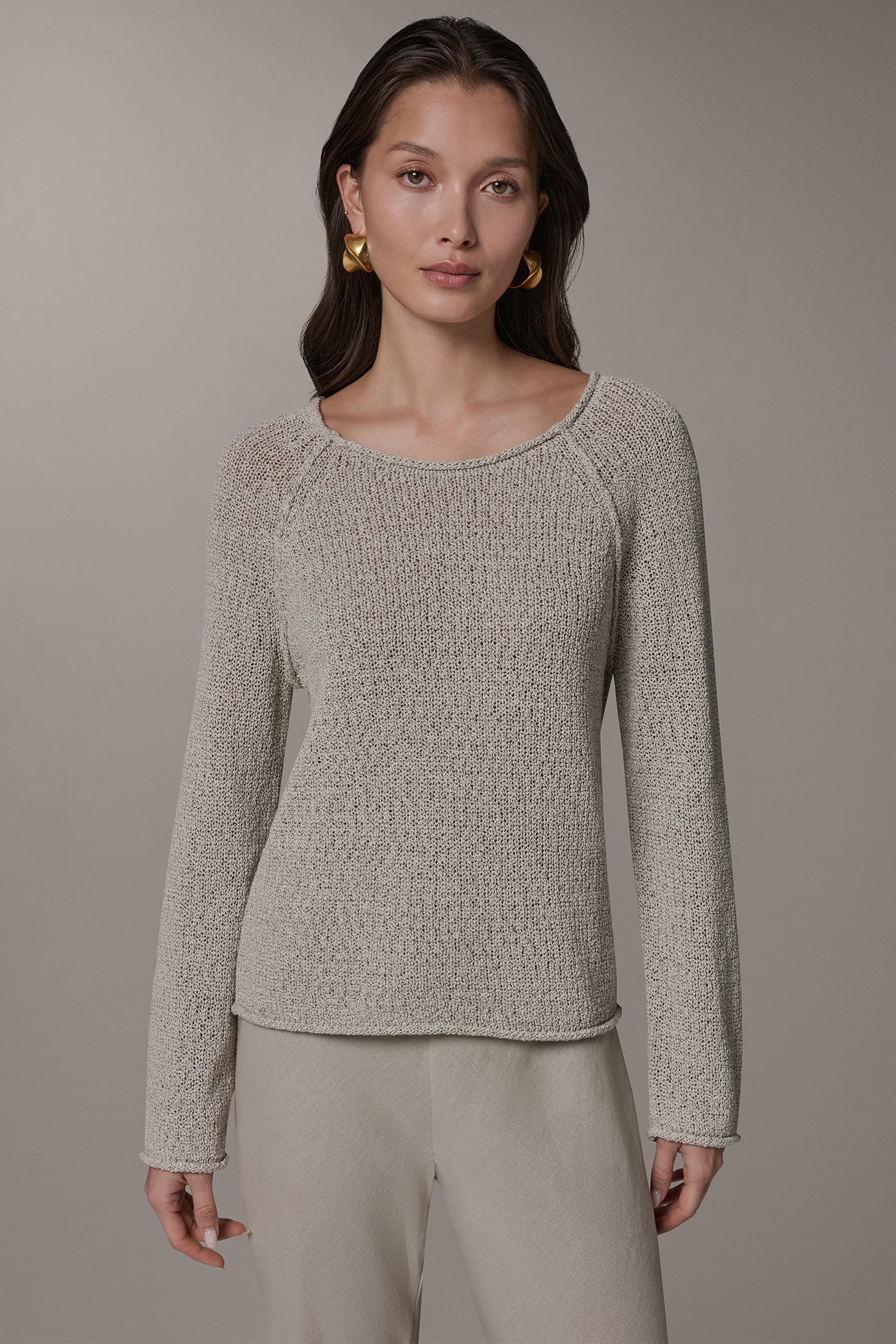 LONG SLEEVE EASY SWEATER