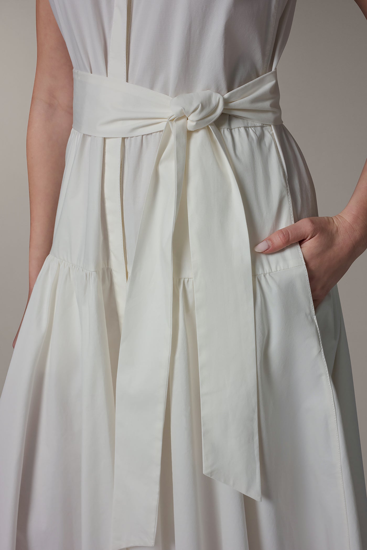 CAP SLEEVE MIDI SHIRT DRESS VIEW 5 | Essential Dresses