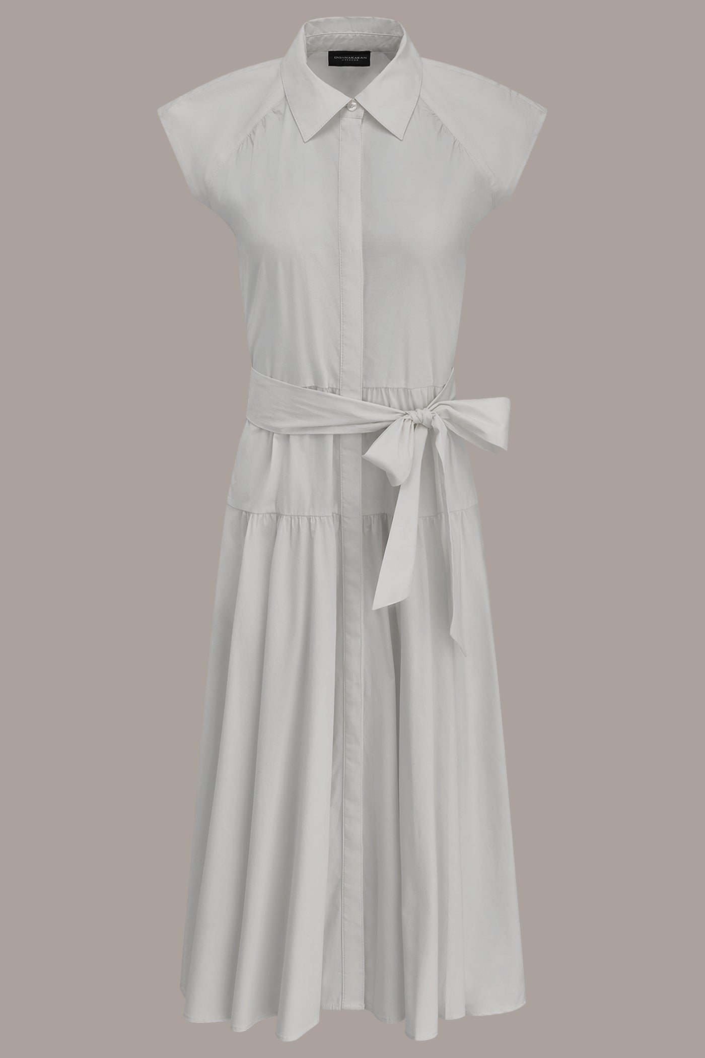 CAP SLEEVE MIDI SHIRT DRESS VIEW 8 | Essential Dresses