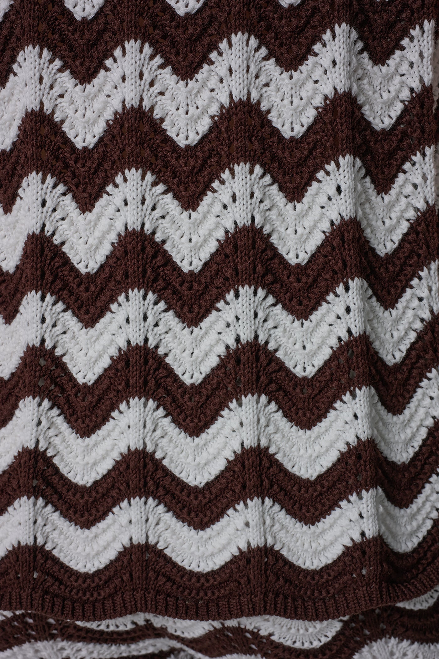 SLEEVELESS POINTELLE STRIPE SWEATER VIEW 5