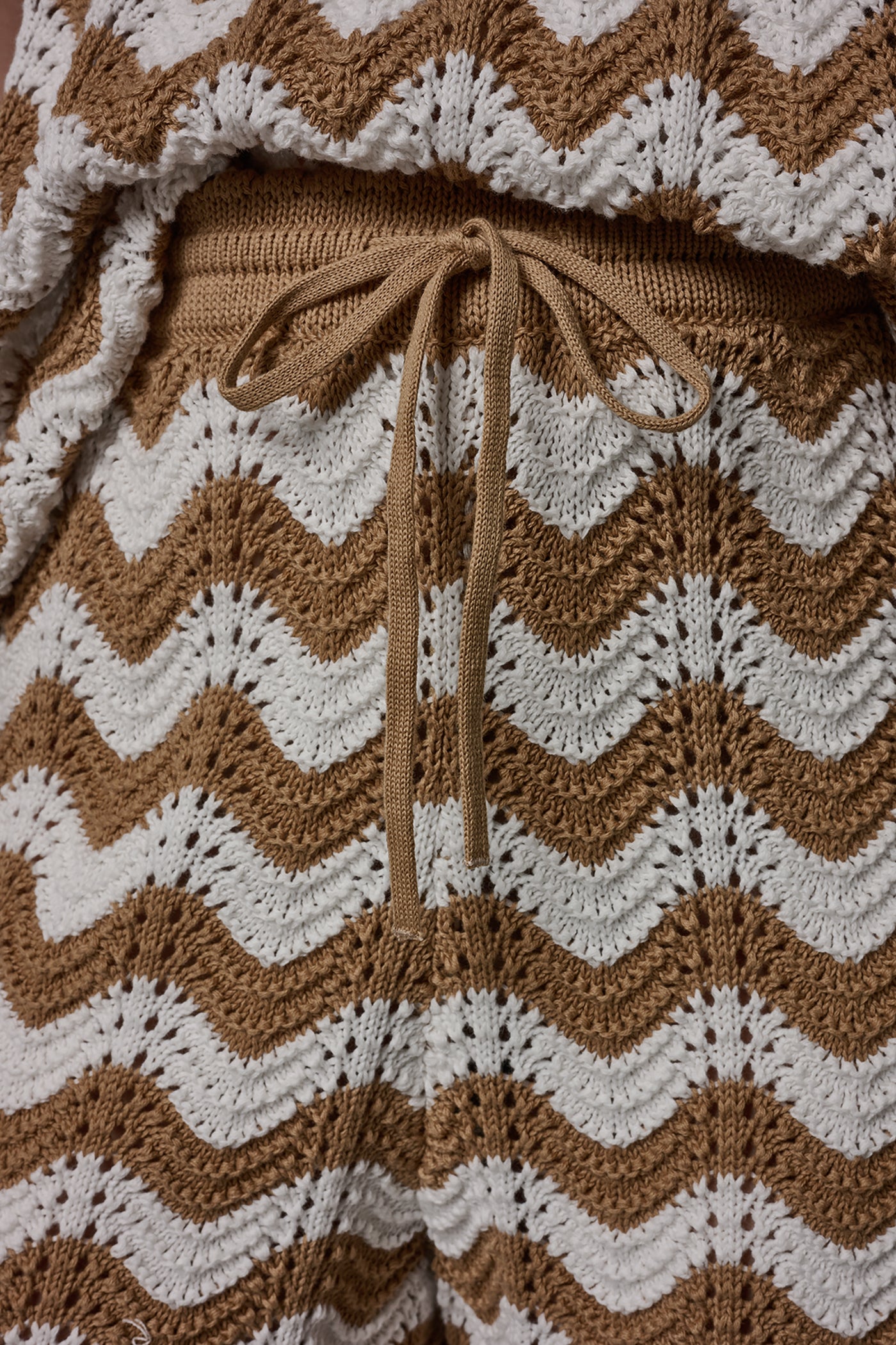 SCALLOP STRIPE POINTELLE SHORTS VIEW 5 | New clothing