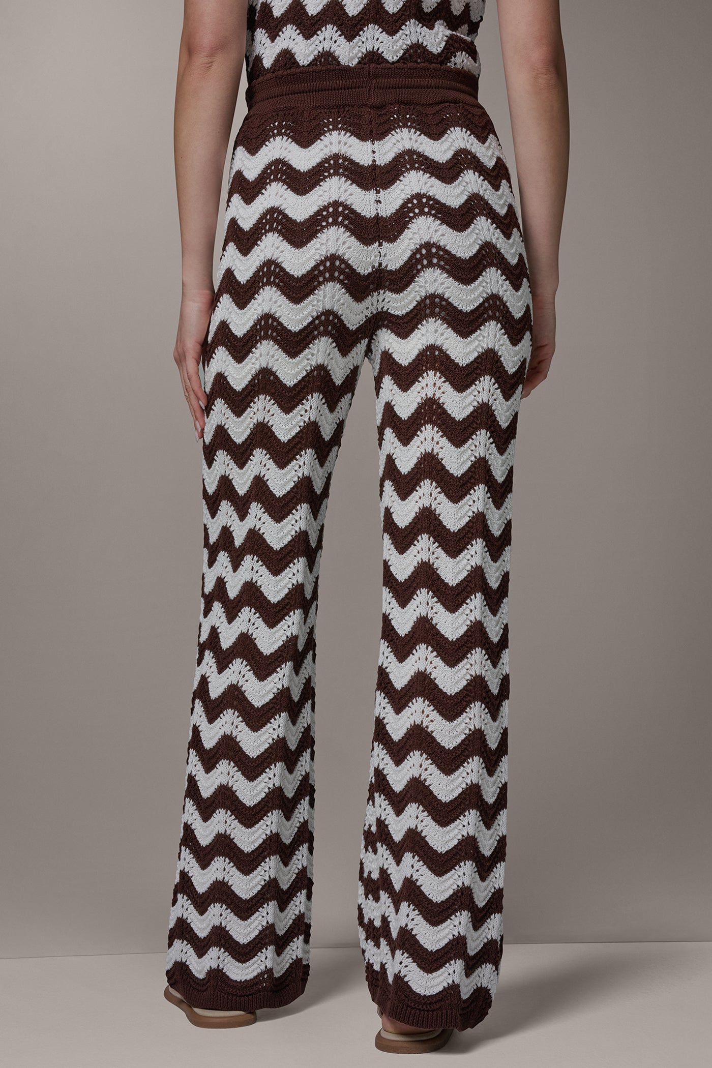 SCALLOP STRIPE POINTELLE RELAXED PANTS | View 2 | New clothing