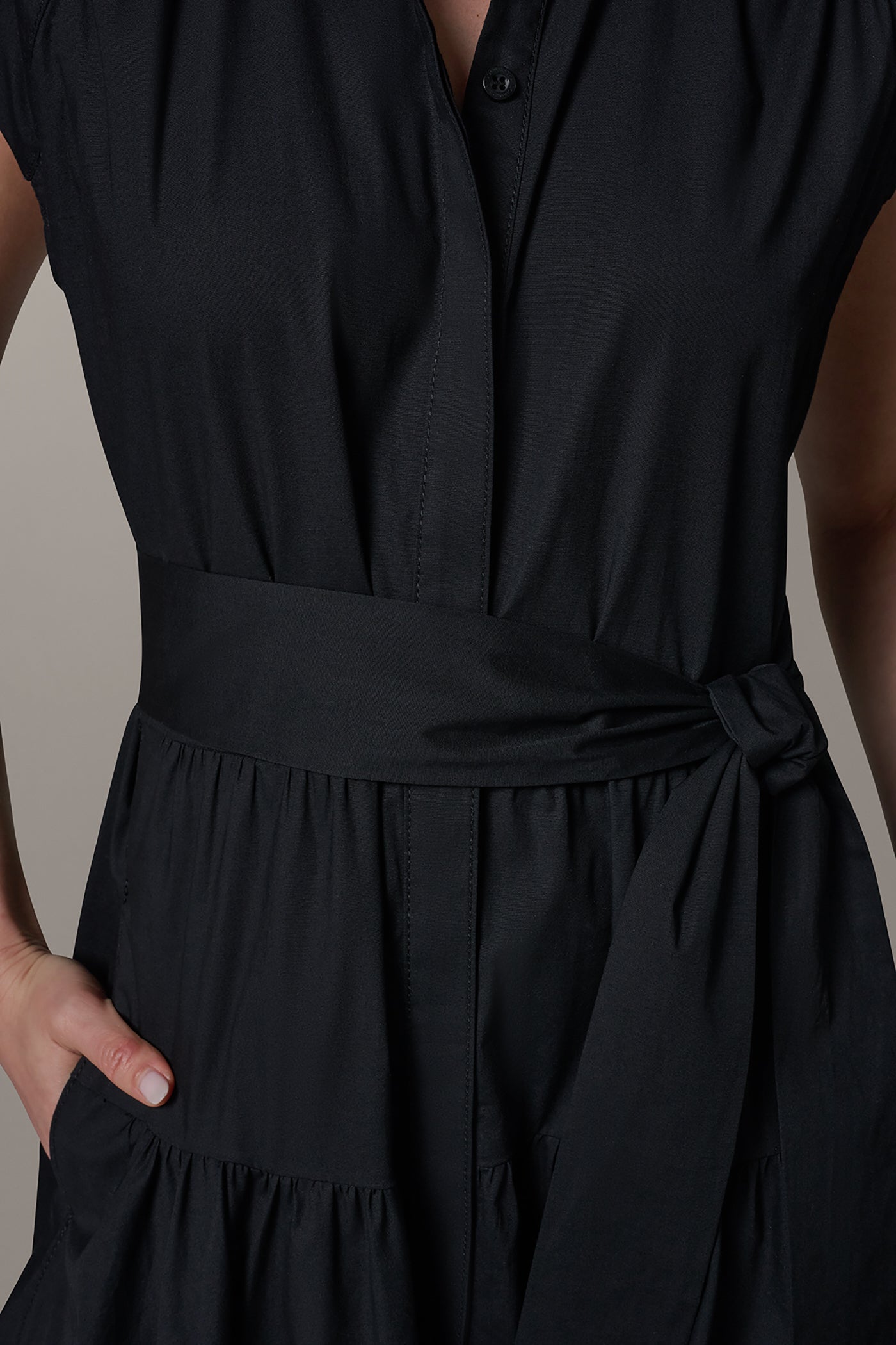 CAP SLEEVE MIDI SHIRT DRESS VIEW 6 | Dresses & Jumpsuits