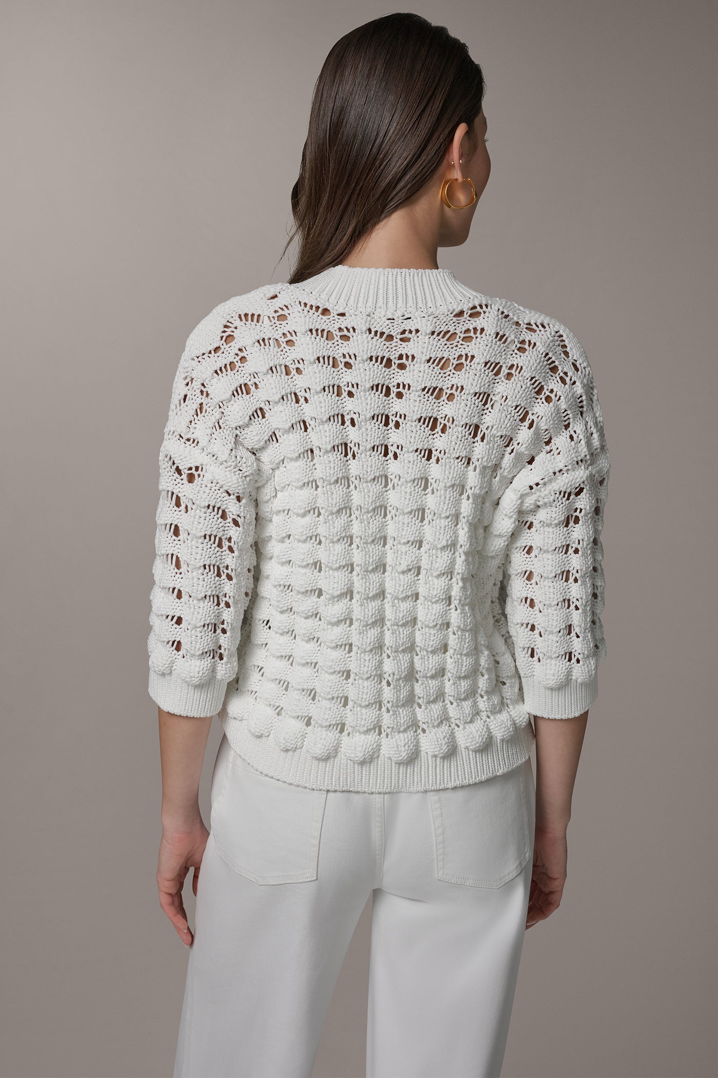 V-NECK 3/4 SLEEVE SWEATER | View 2 | New clothing