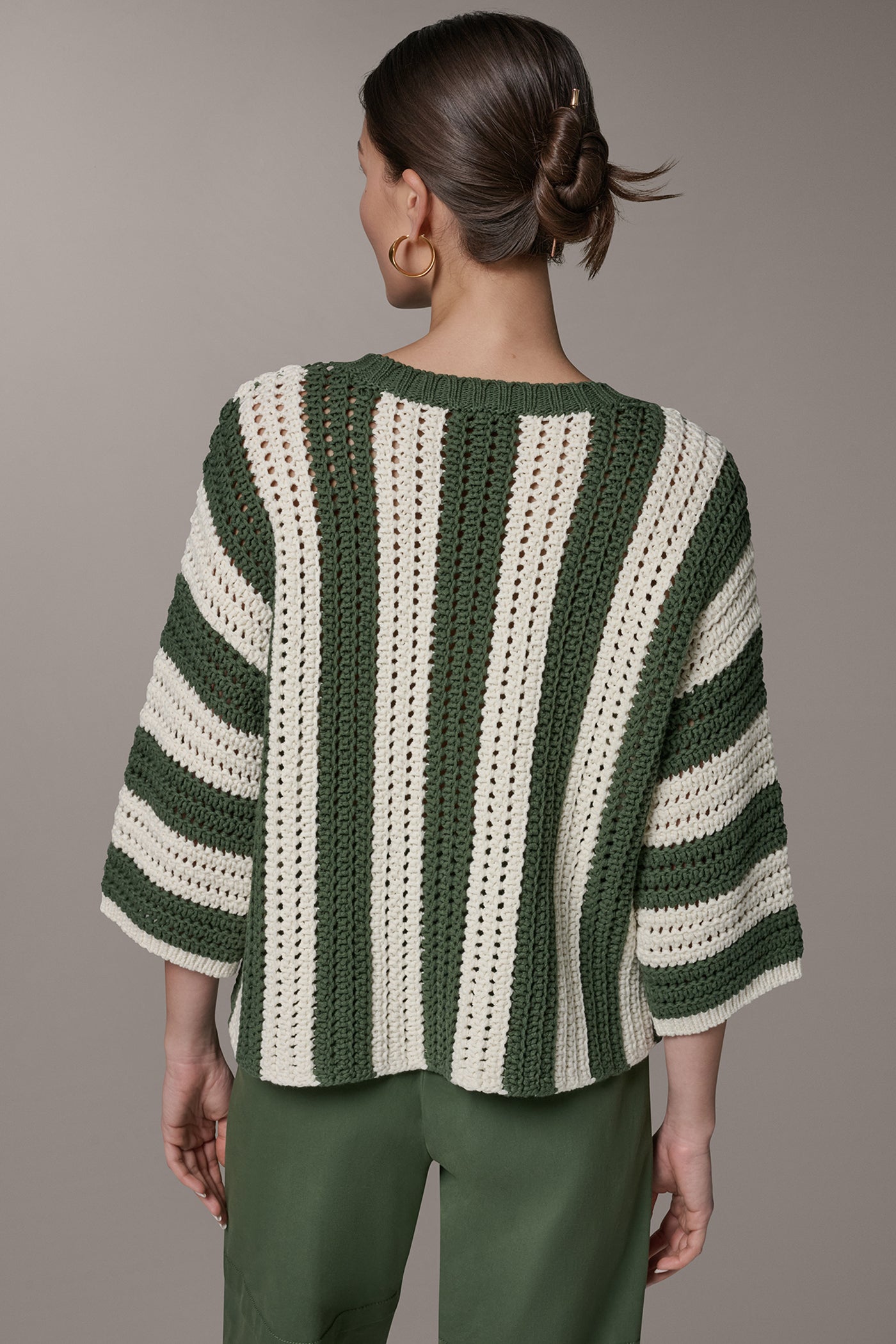 CREW NECK ELBOW SLEEVE SWEATER | View 2 | New clothing