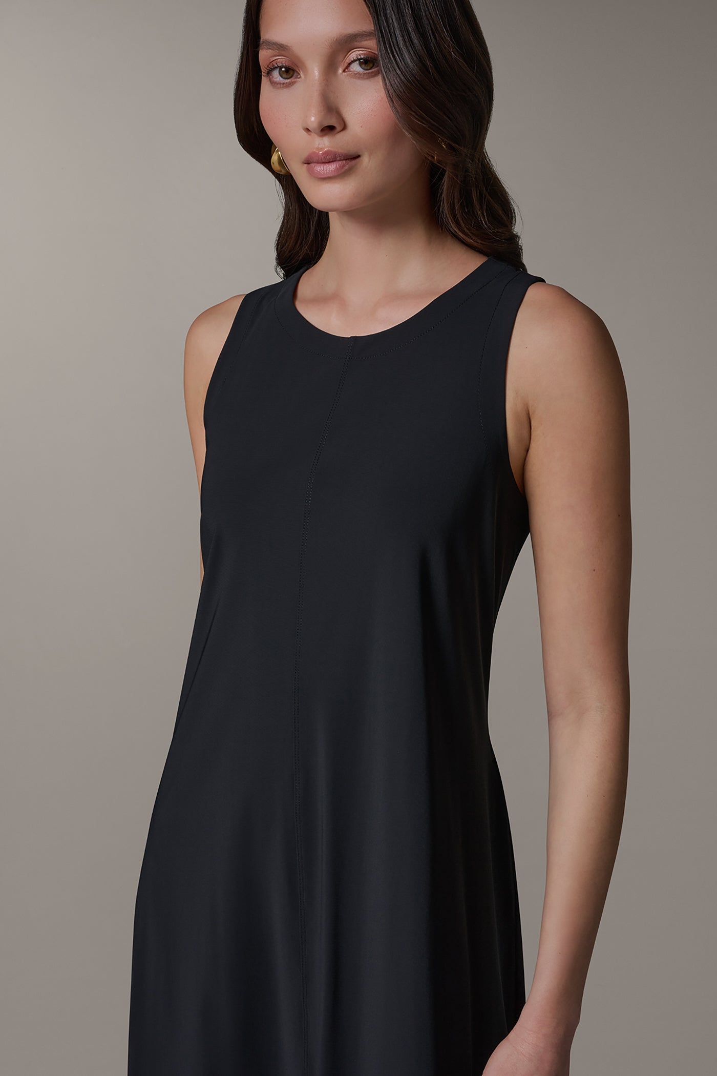 black trapeze dress Plus Size - Belle Isle Embroidered cap sleeves Black Aline Dress / Trapeze