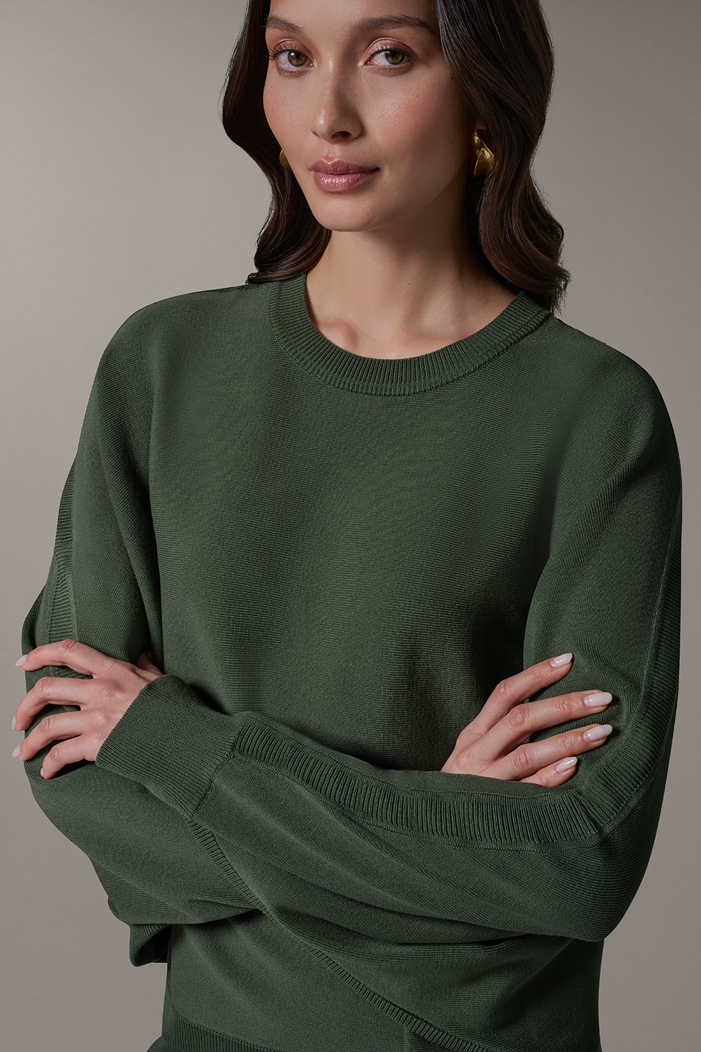 LONG DOLMAN SLEEVE SWEATER VIEW 4