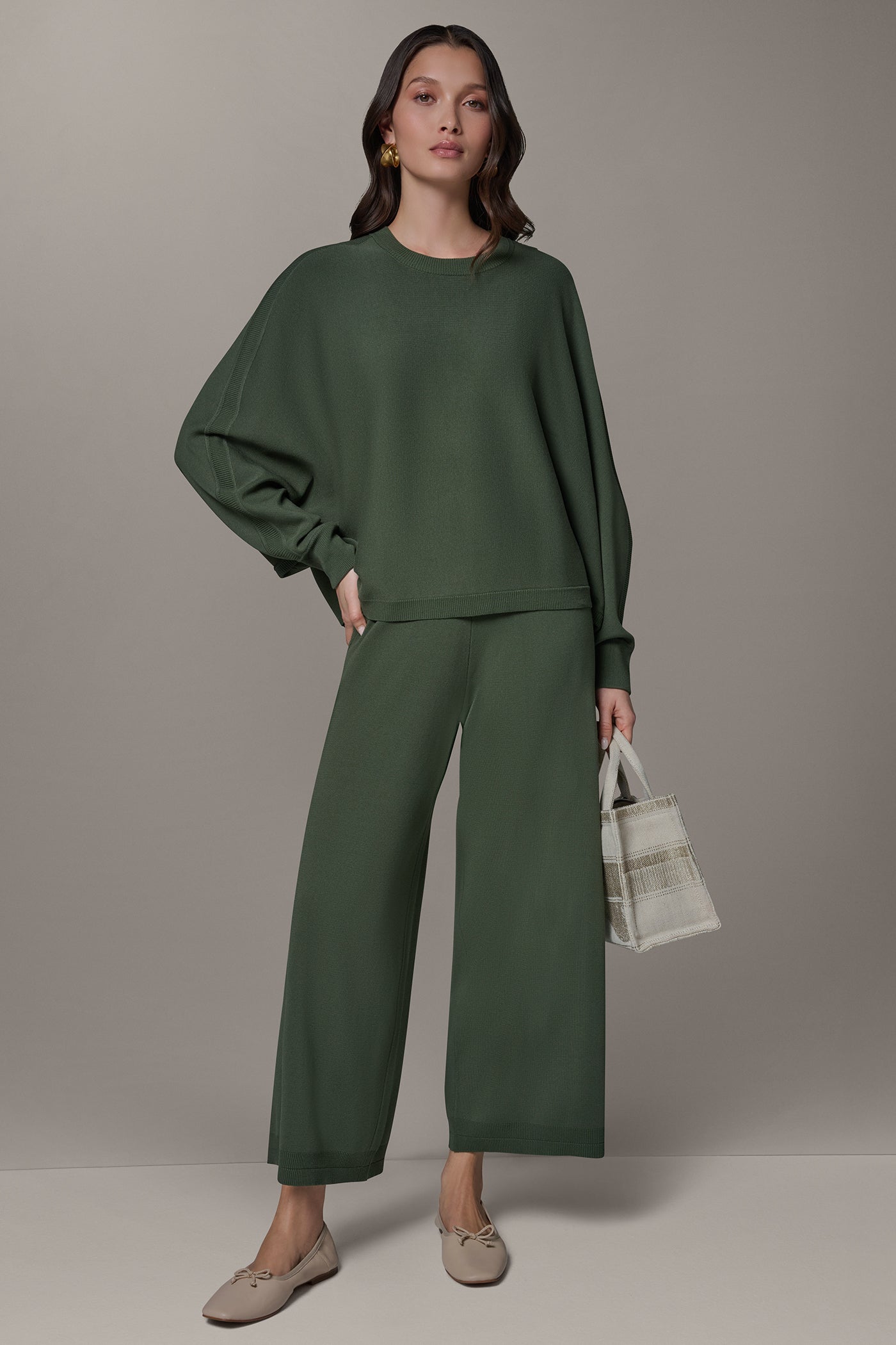 LONG DOLMAN SLEEVE SWEATER VIEW 6