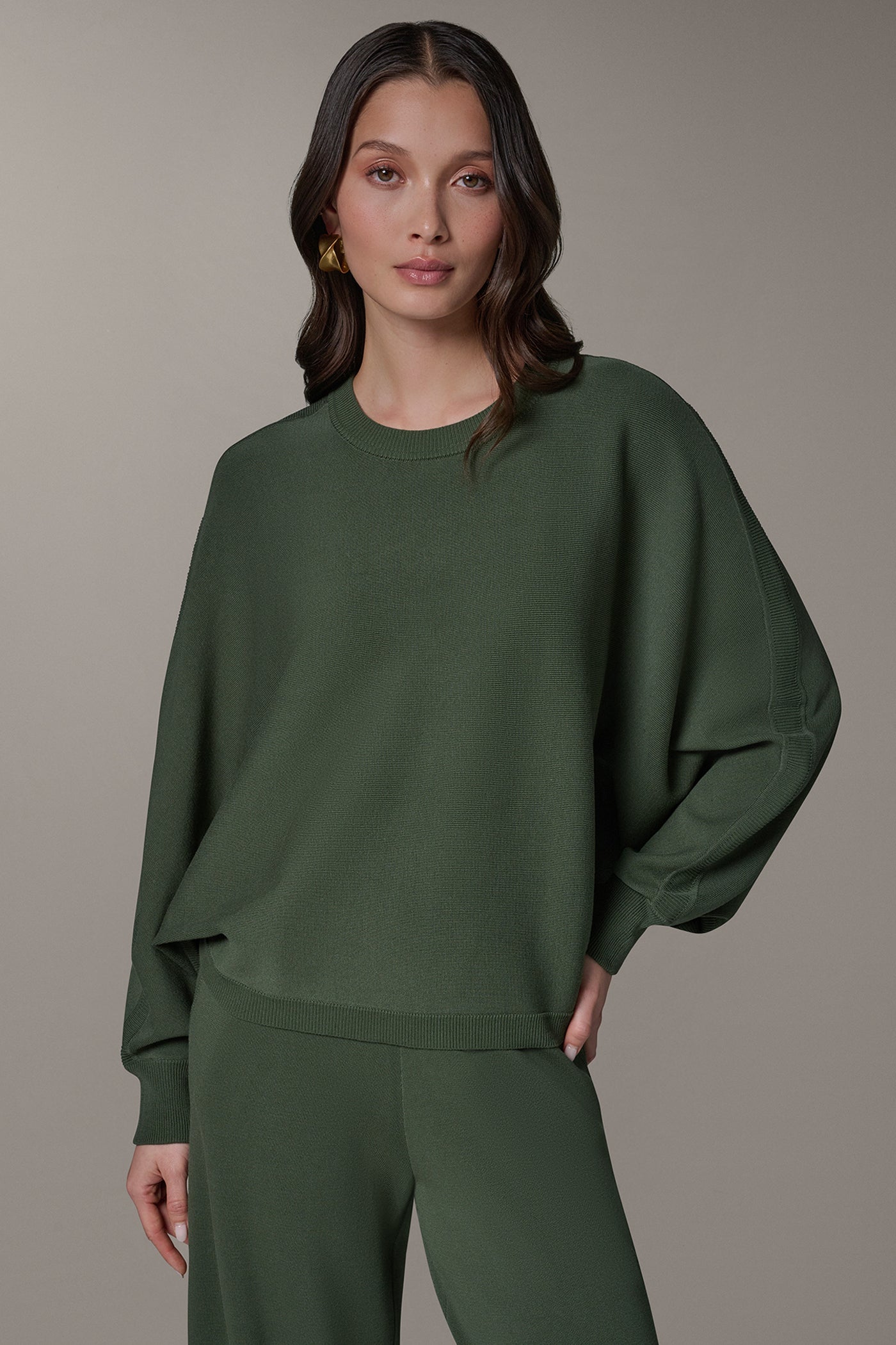 LONG DOLMAN SLEEVE SWEATER