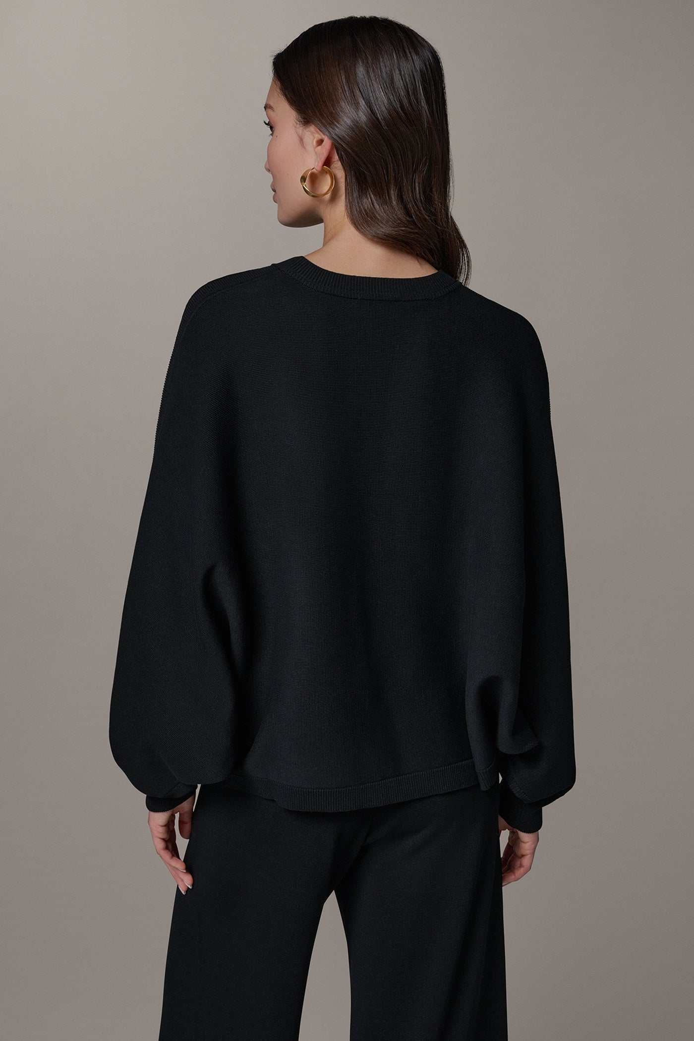 LONG DOLMAN SLEEVE SWEATER VIEW 3 | New Arrivals