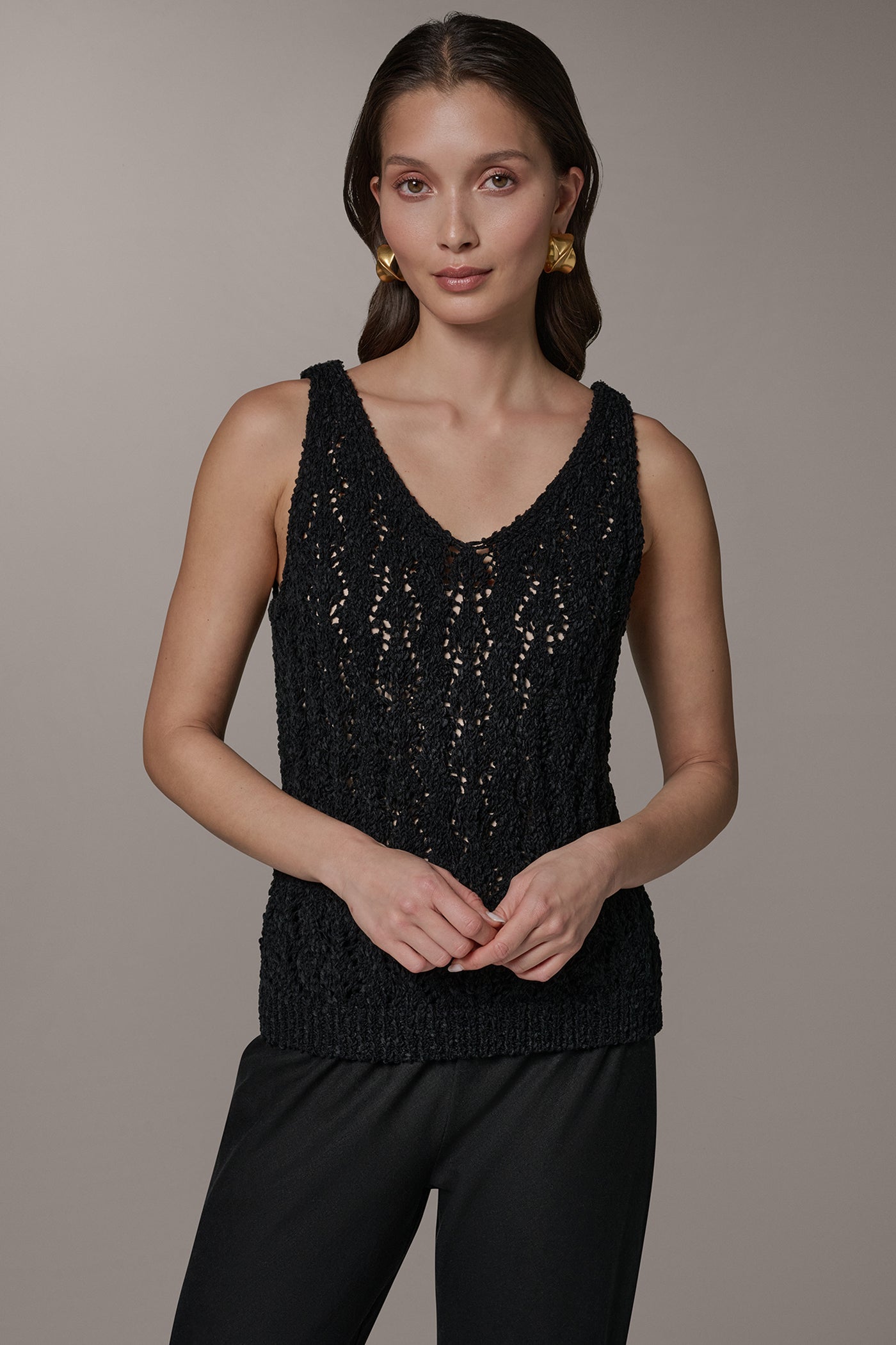 SLEEVELESS SWEATER TANK