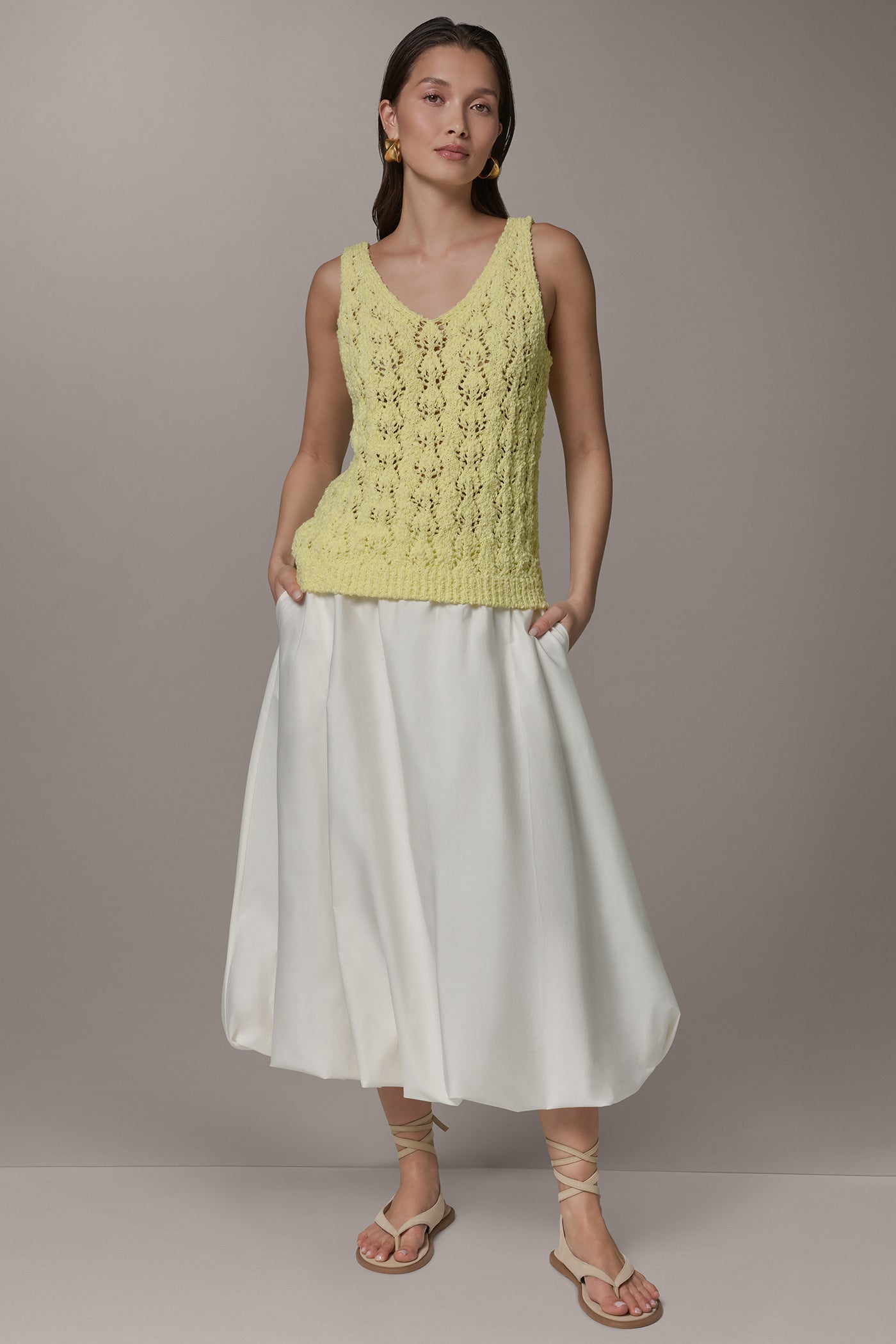 SLEEVELESS SWEATER TANK VIEW 6 | Tops
