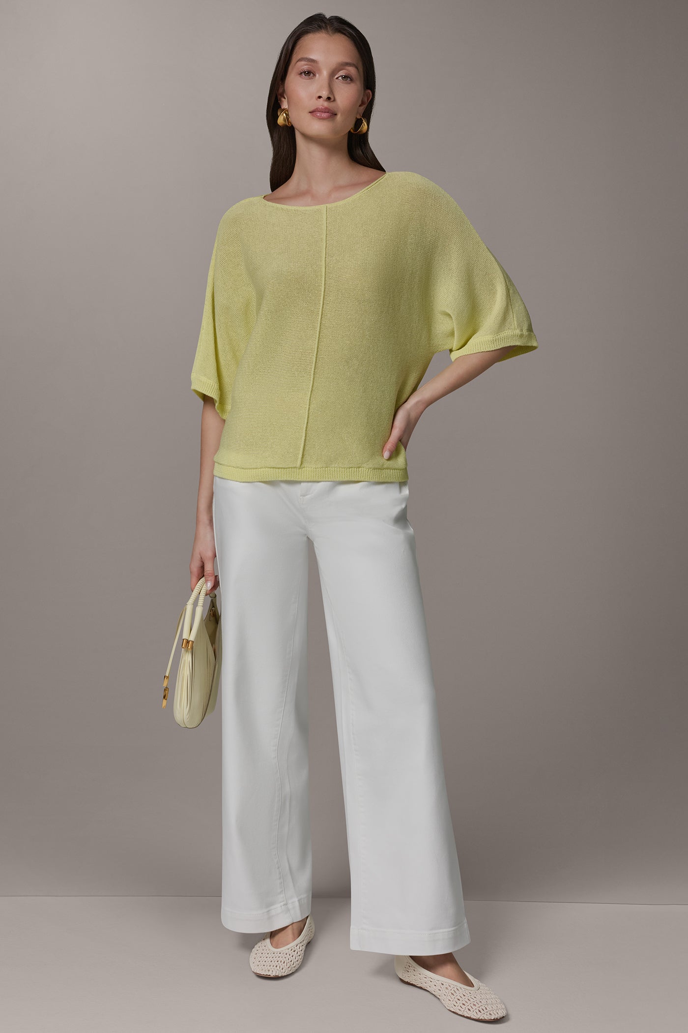 DOLMAN SLEEVE BOAT NECK SWEATER VIEW 6 | Clothing