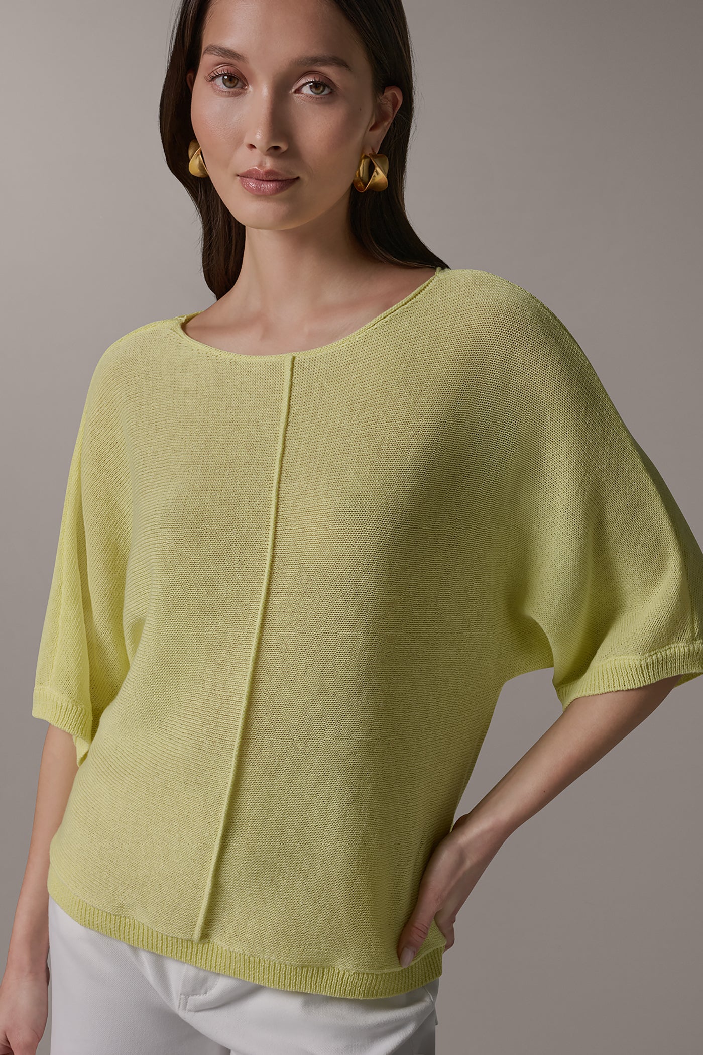 DOLMAN SLEEVE BOAT NECK SWEATER VIEW 4 | Clothing