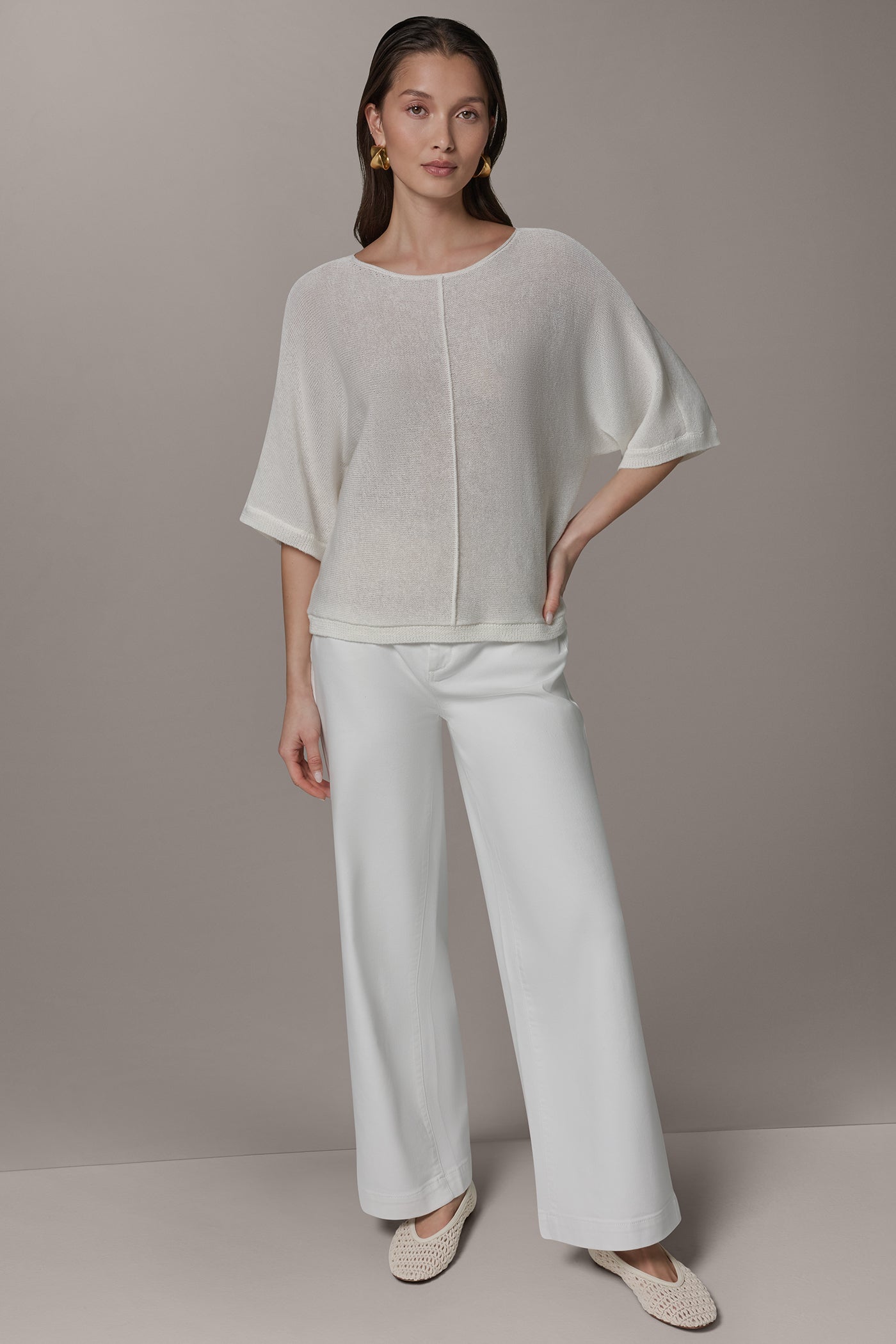 DOLMAN SLEEVE BOAT NECK SWEATER VIEW 6 | Clothing