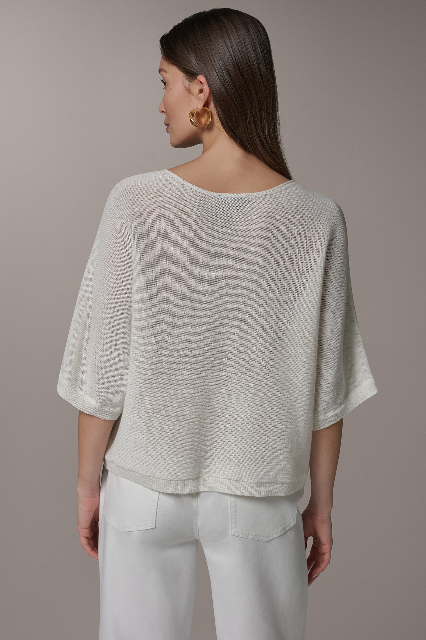 DOLMAN SLEEVE BOAT NECK SWEATER | View 2 | Clothing