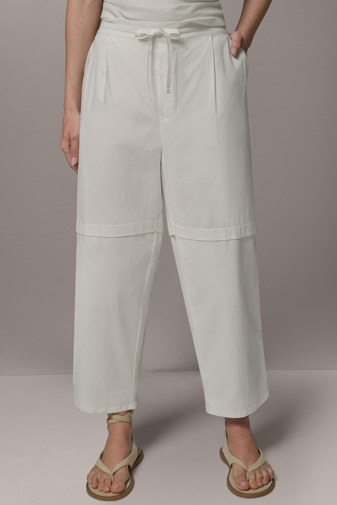 PAPER POPLIN PANT VIEW 1