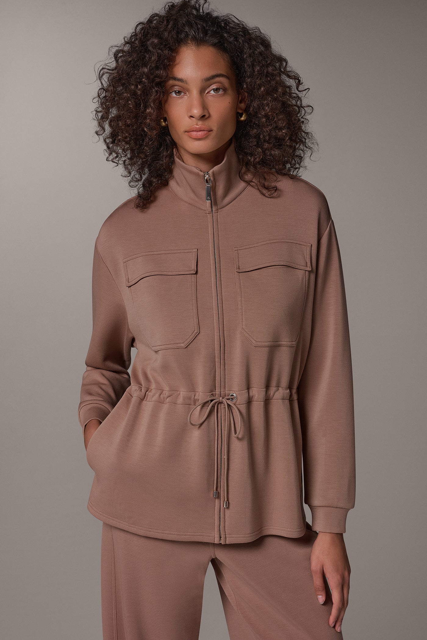 JET SETTER MOCK NECK JACKET VIEW 1