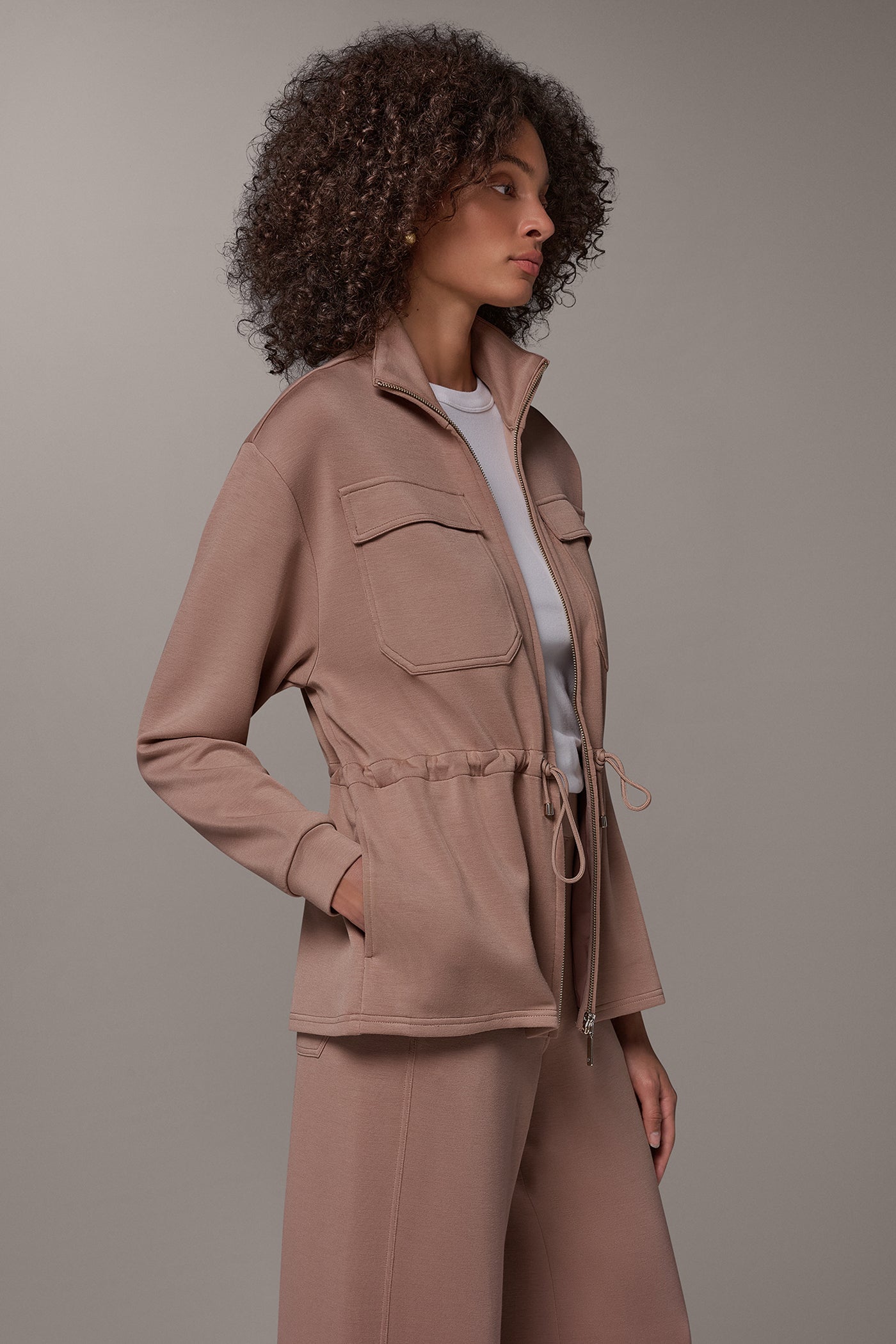JET SETTER MOCK NECK JACKET VIEW 2