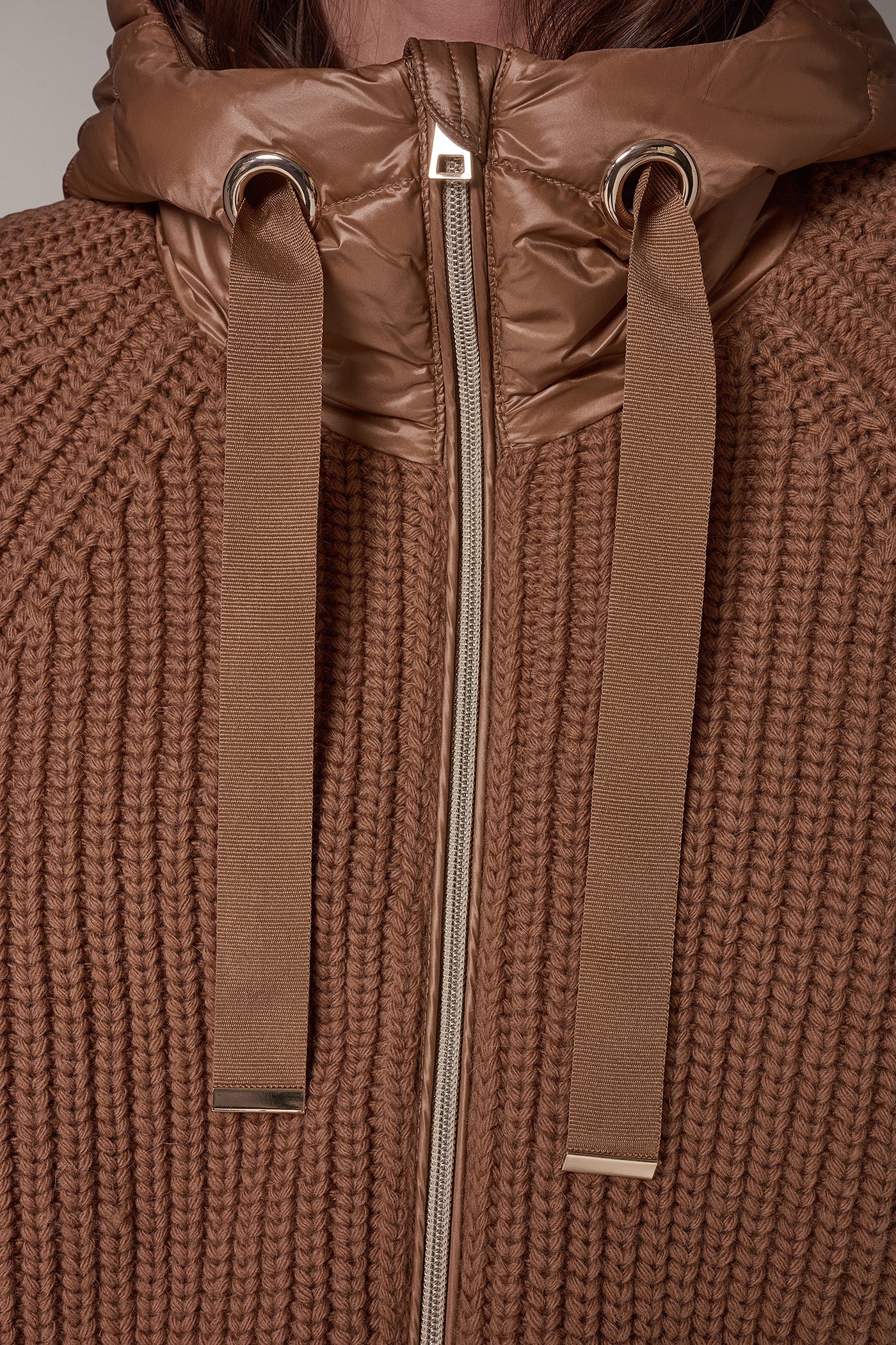 MIXED MEDIA HOODED DOWN PUFFER VIEW 6 | Included in discounts