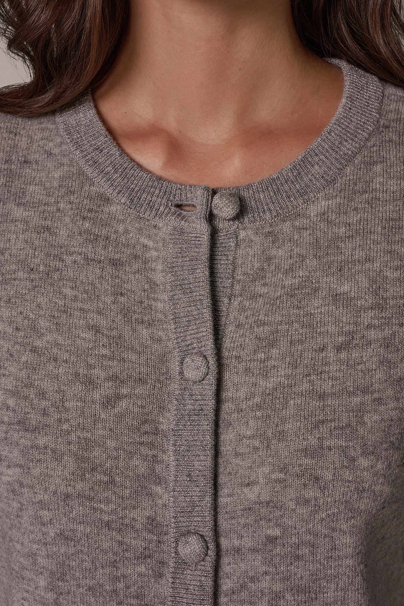 WOOL AND CASHMERE BLEND CARDIGAN VIEW 5
