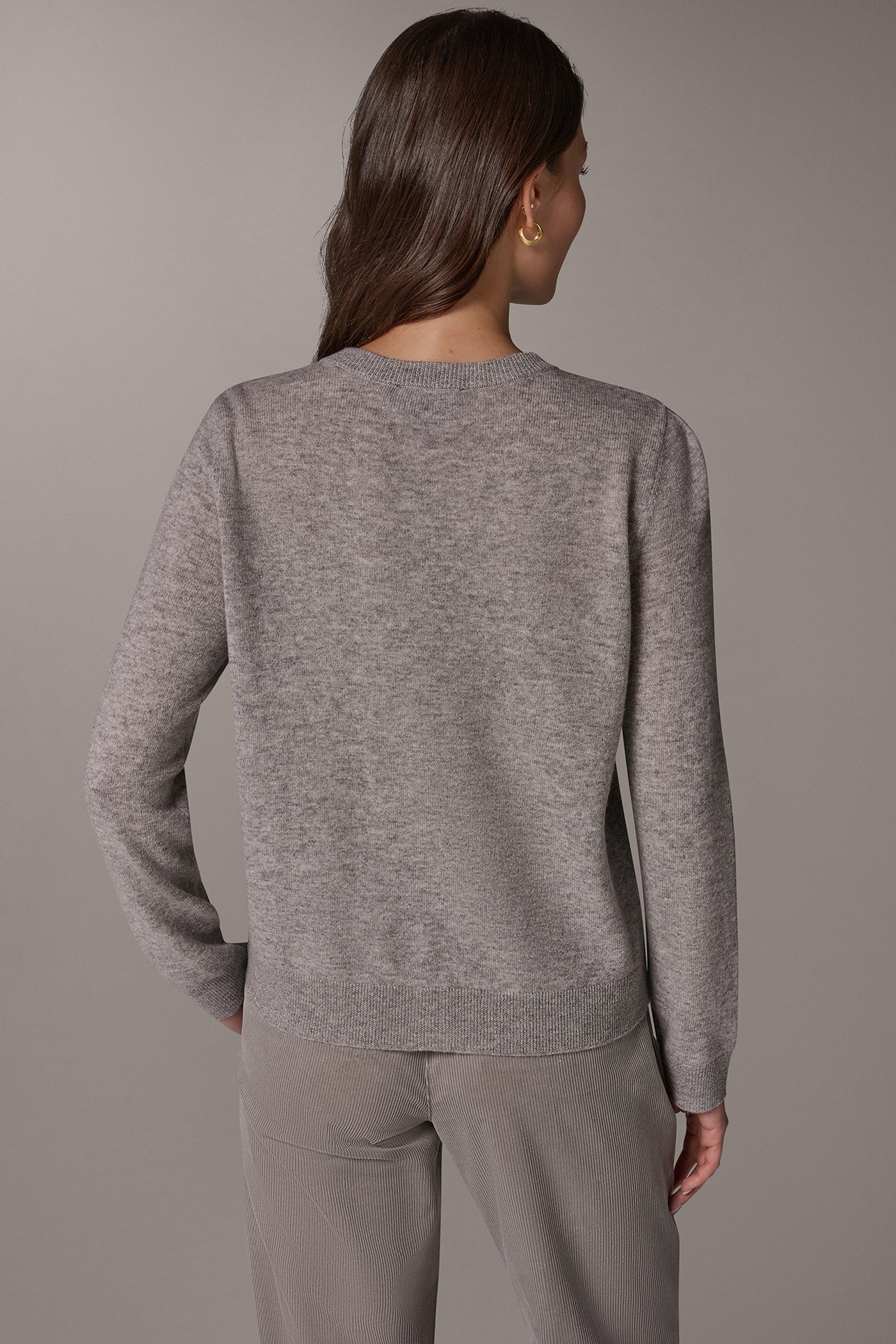 WOOL AND CASHMERE BLEND CARDIGAN VIEW 3