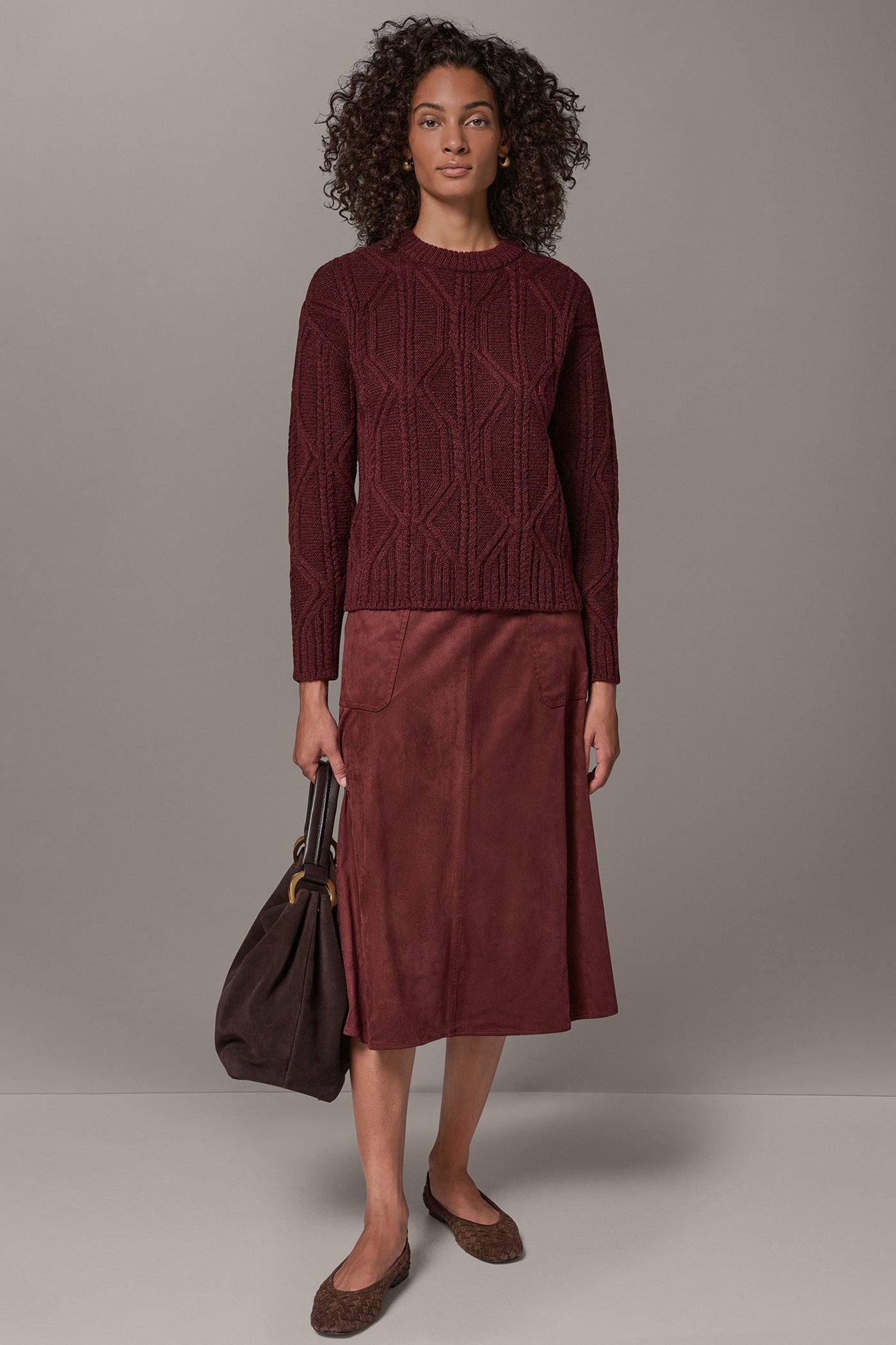 CABLE KNIT SWEATER VIEW 6 | Clothing