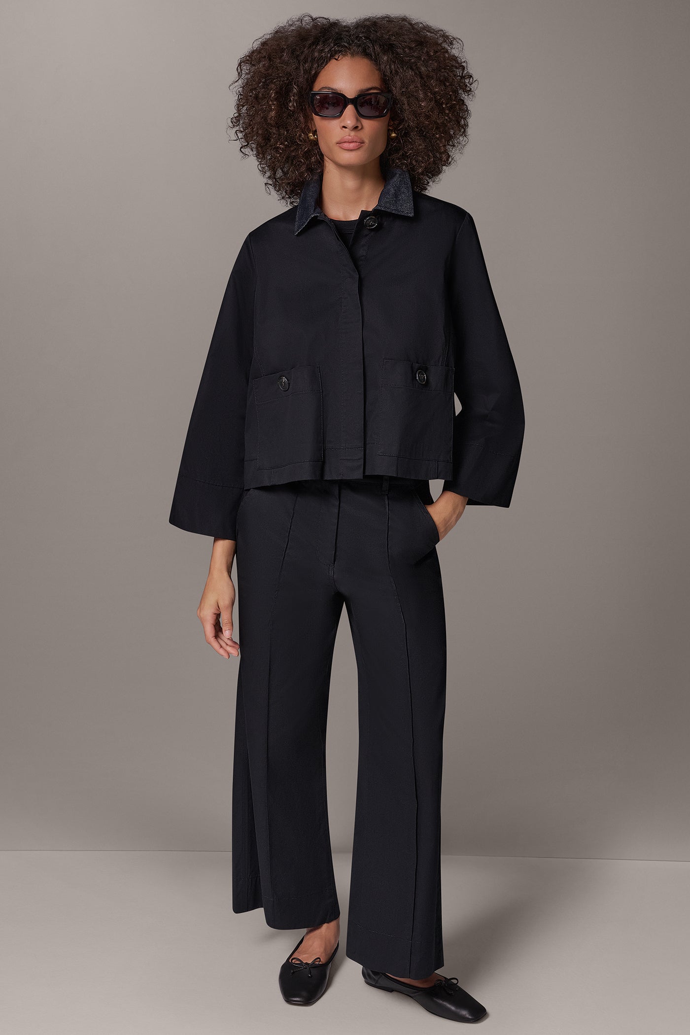 BELL SLEEVE TRAPEZE JACKET VIEW 9