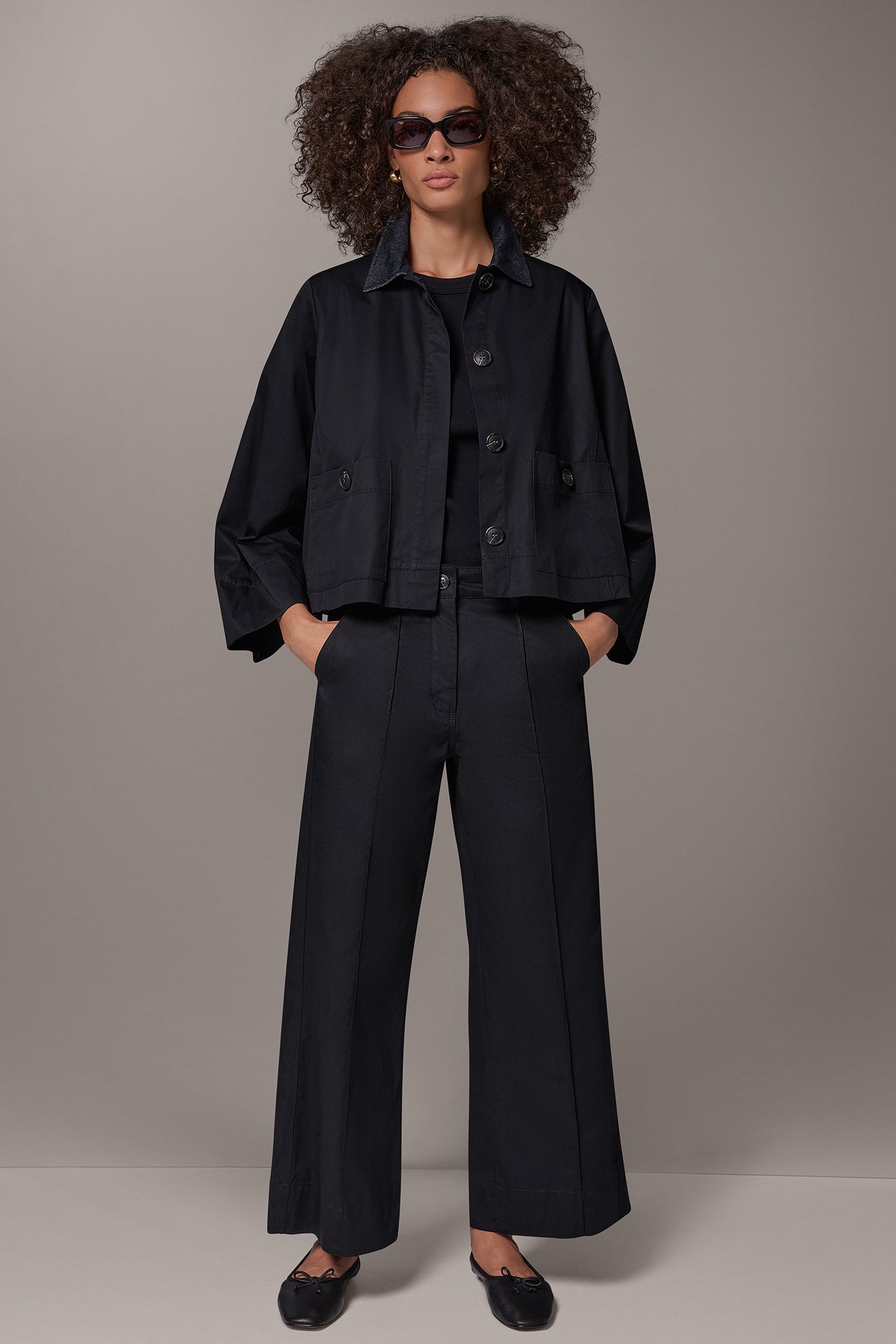 BELL SLEEVE TRAPEZE JACKET VIEW 10