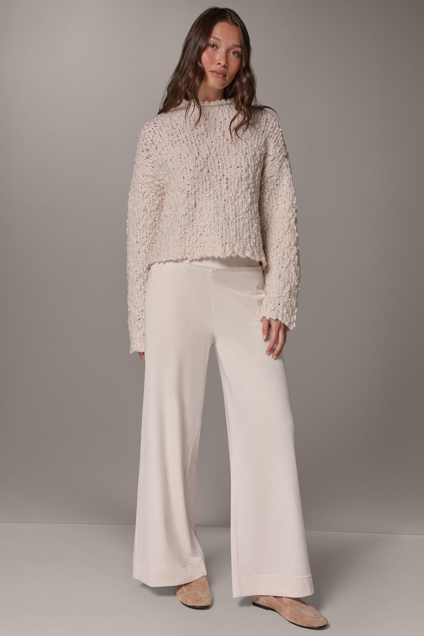 CROPPED WOOL BLEND SWEATER VIEW 7