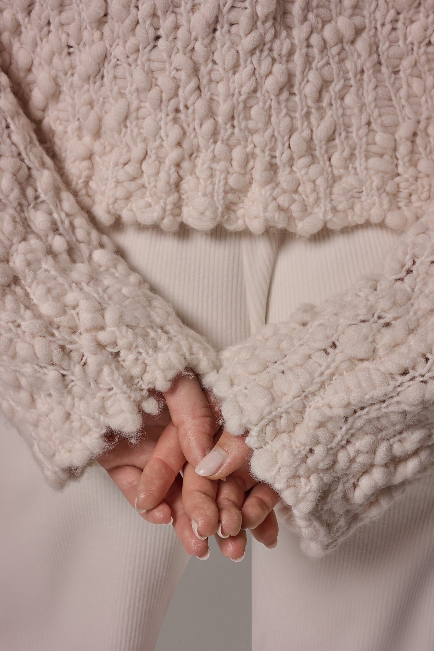 CROPPED WOOL BLEND SWEATER VIEW 6