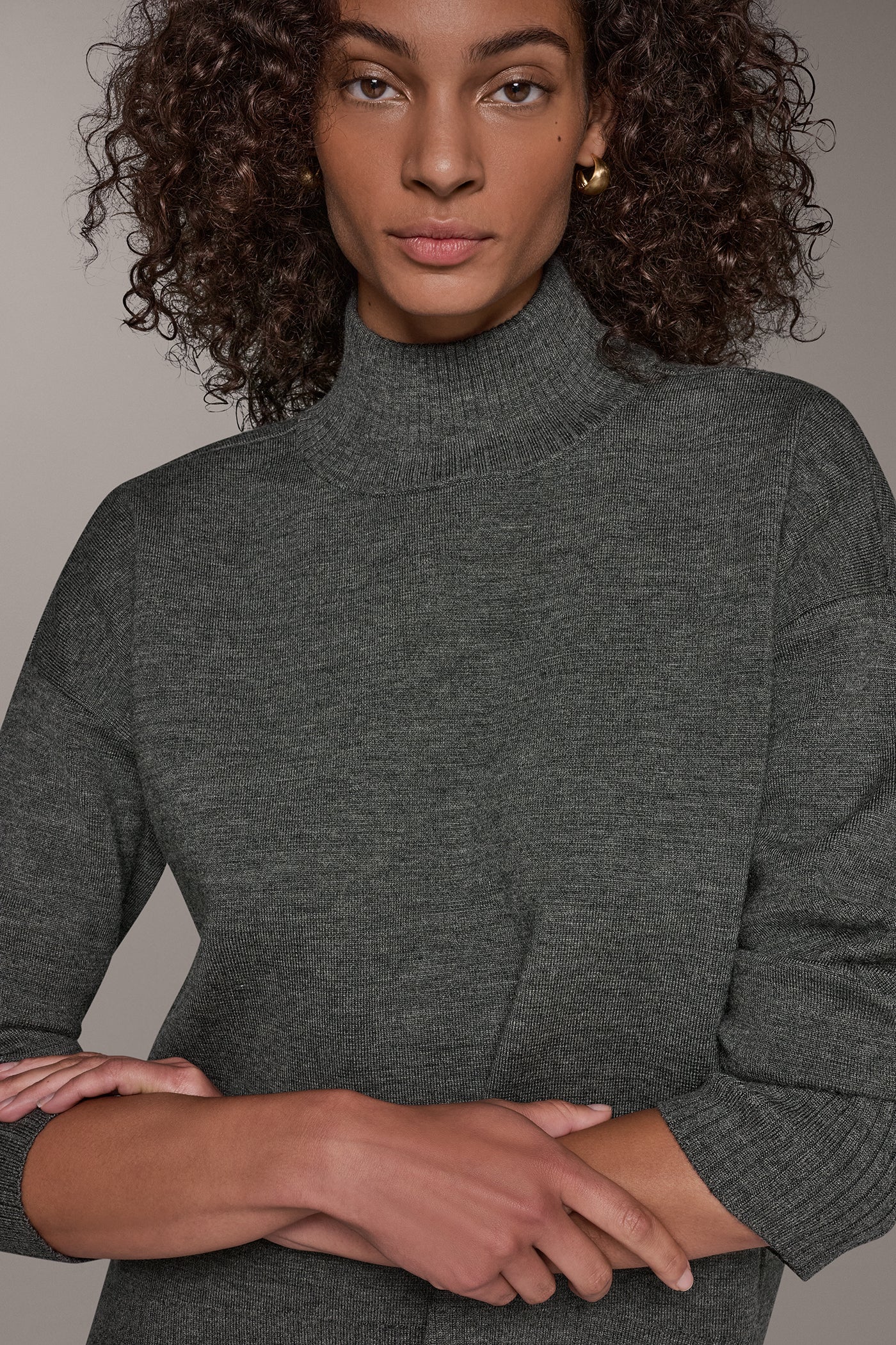 RIBBED MERINO WOOL BLEND SWEATER VIEW 4