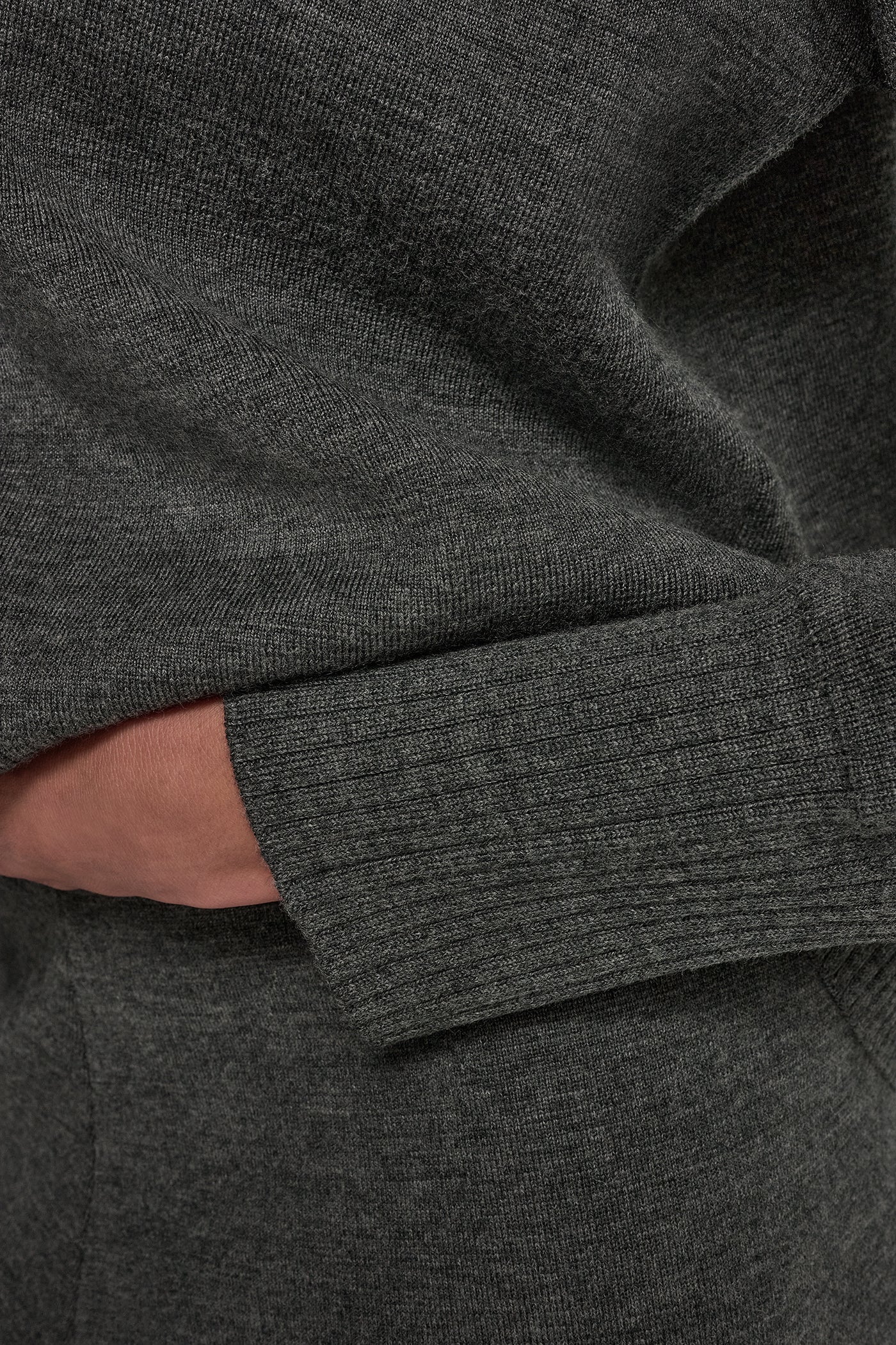 RIBBED MERINO WOOL BLEND SWEATER VIEW 5