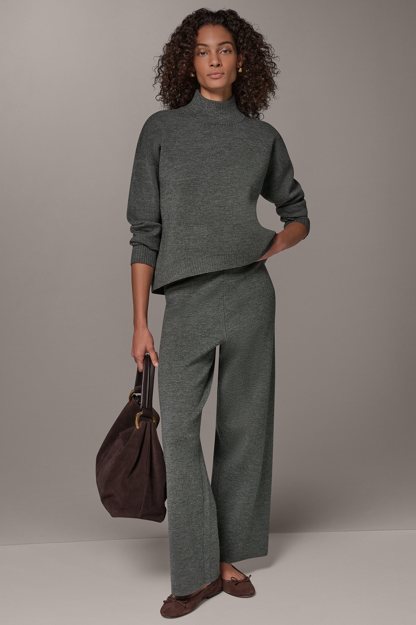 RIBBED MERINO WOOL BLEND SWEATER VIEW 6